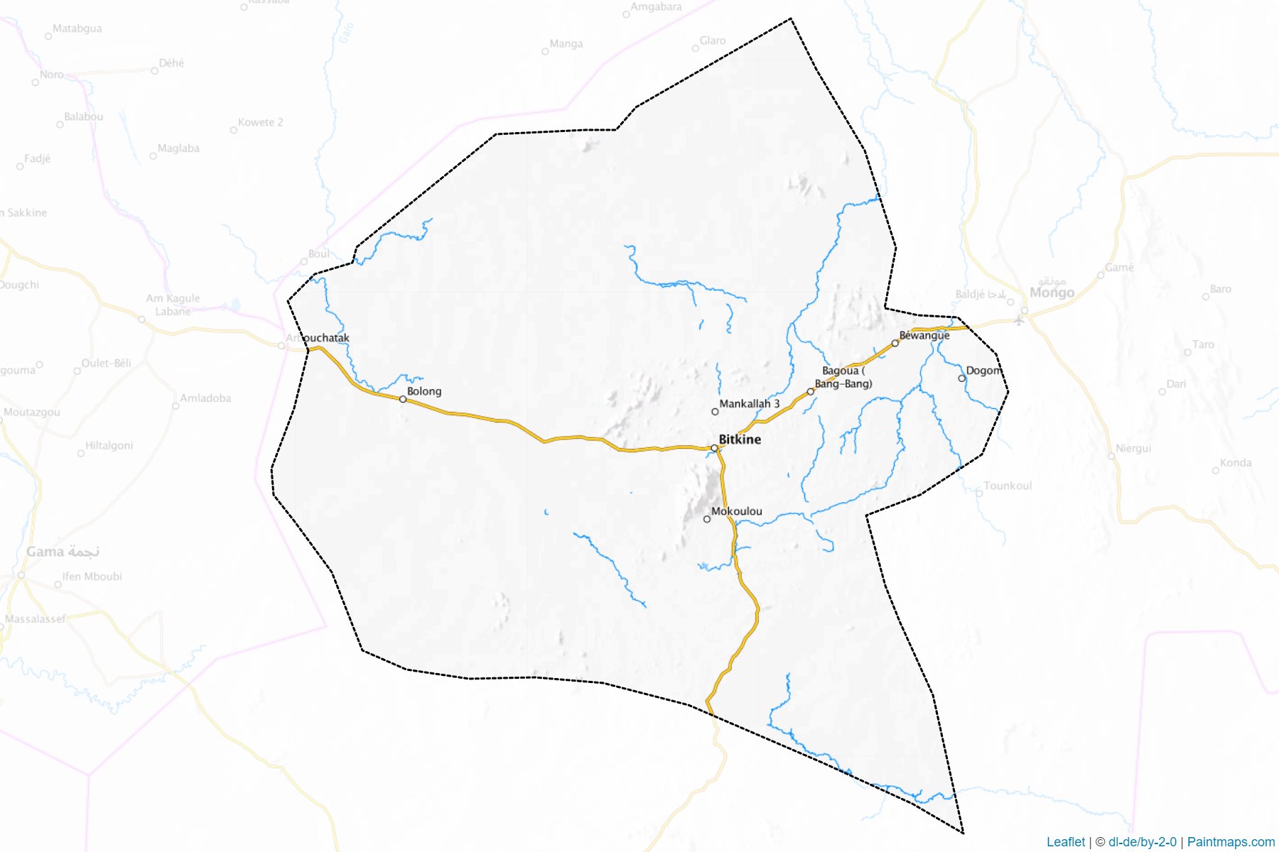 Muestras de recorte de mapas Abtouyour (Guéra)-1