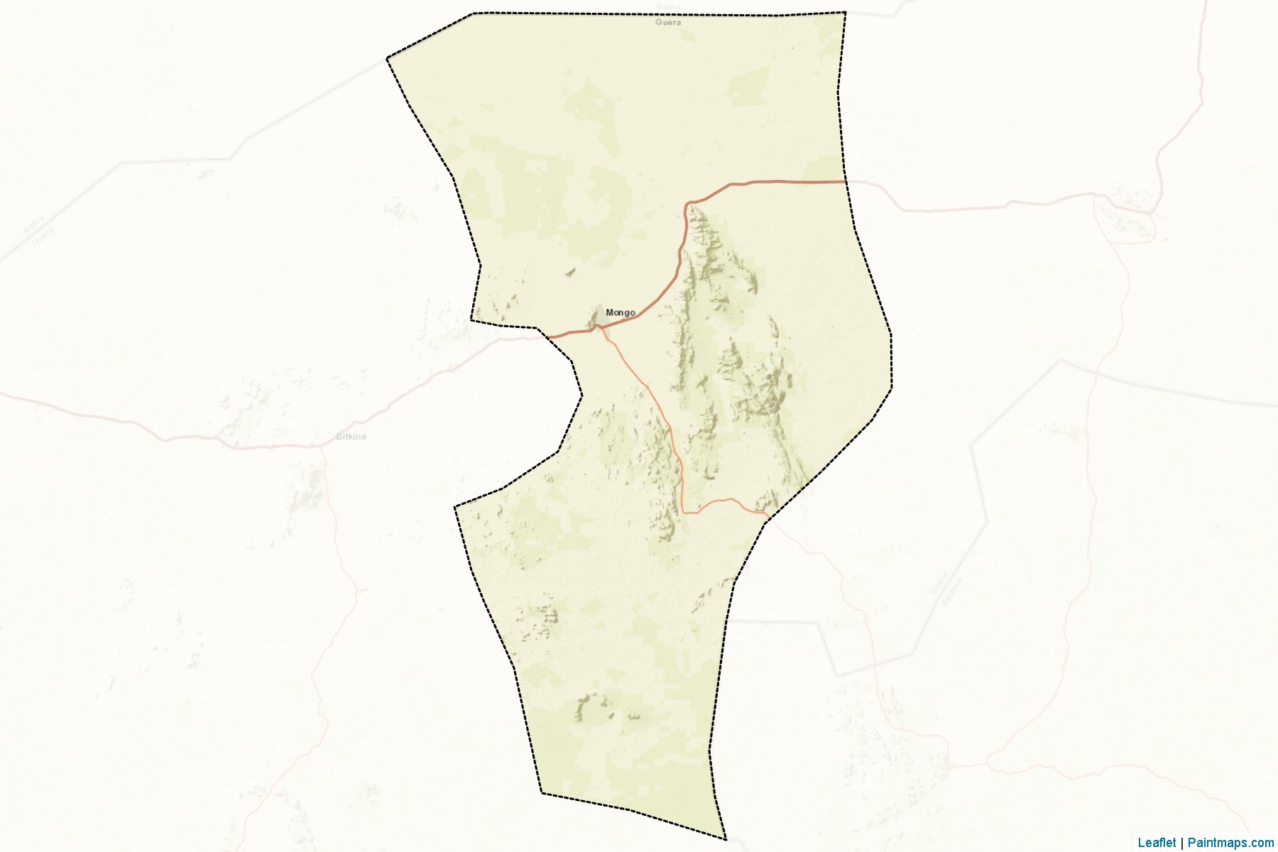 Muestras de recorte de mapas Guera (Guéra)-2