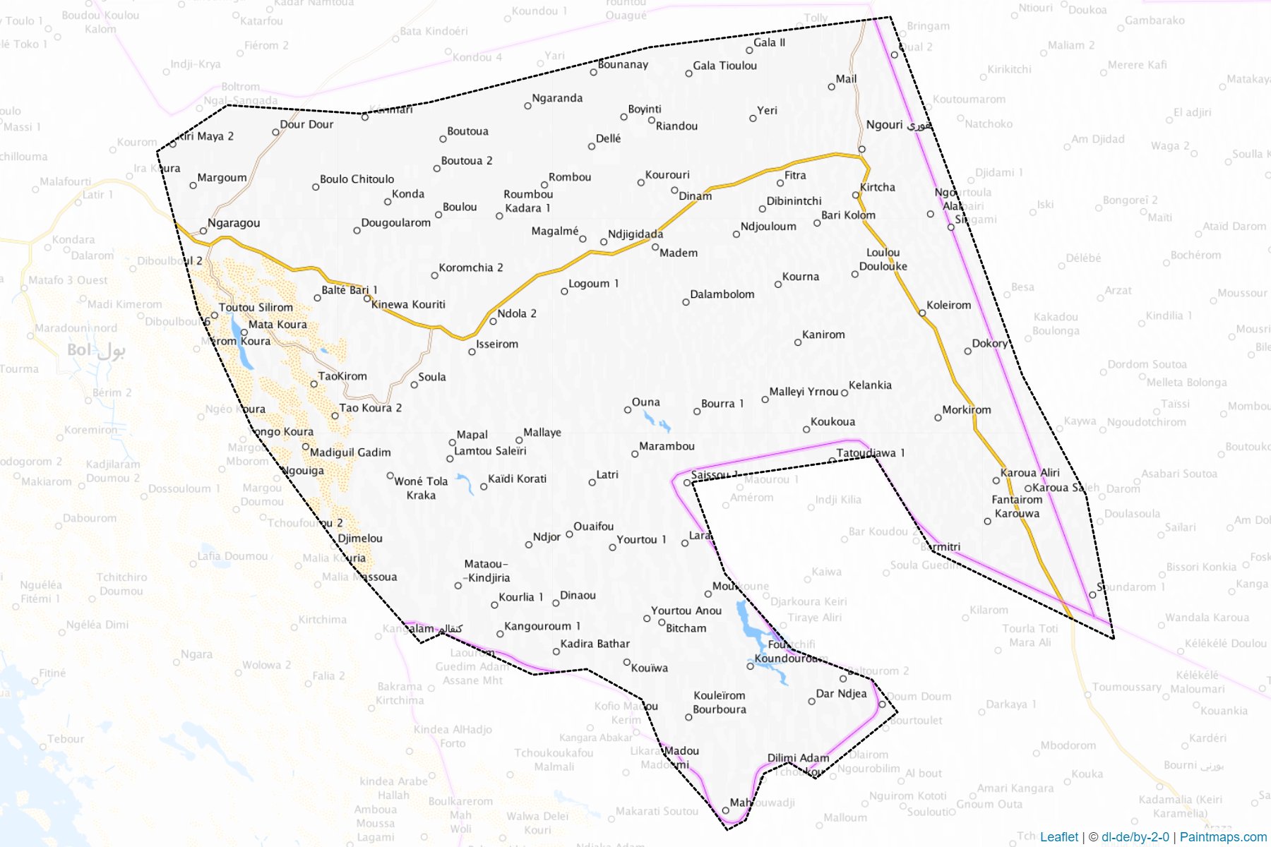 Wayi (Lac Bölgesi) Haritası Örnekleri-1