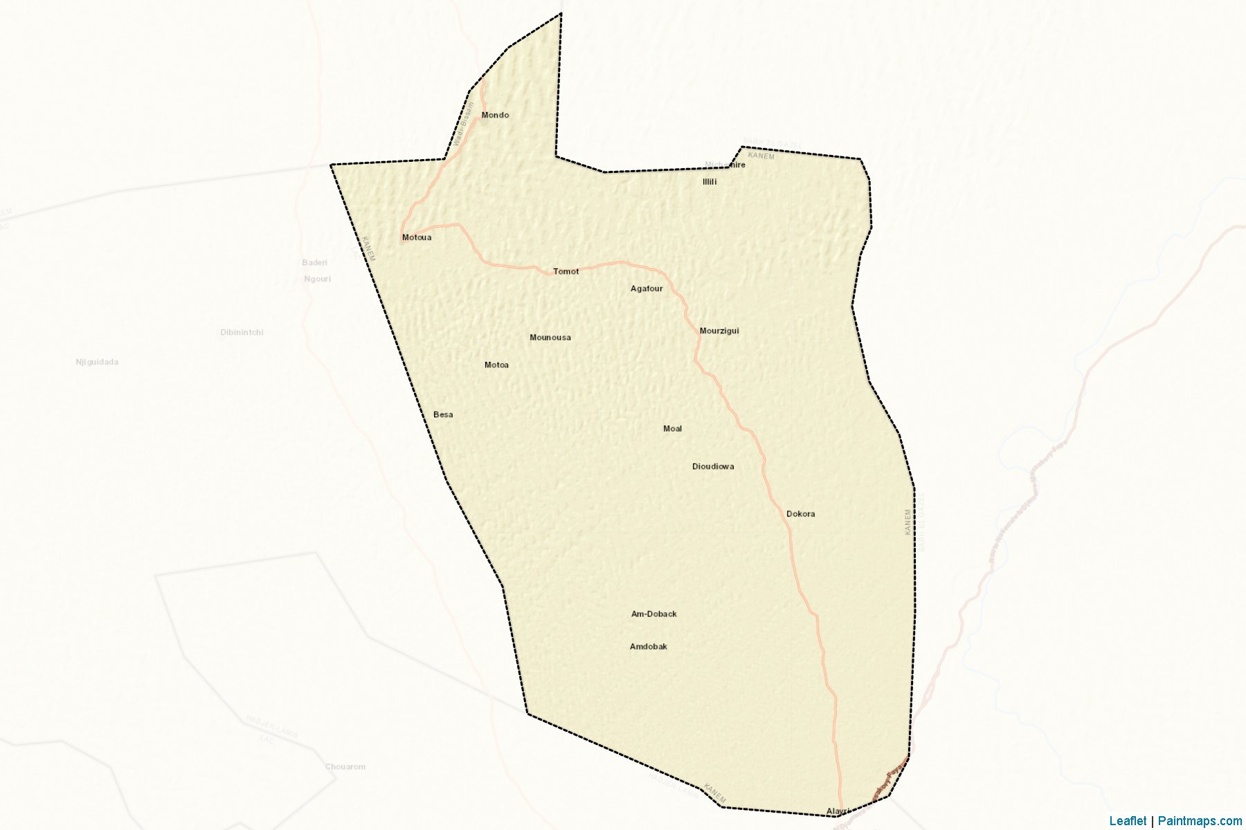 Muestras de recorte de mapas Wadi Bissam (Kanem)-2