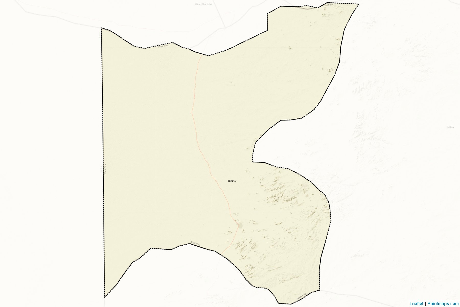 Muestras de recorte de mapas Biltine (Wadi Fira)-2