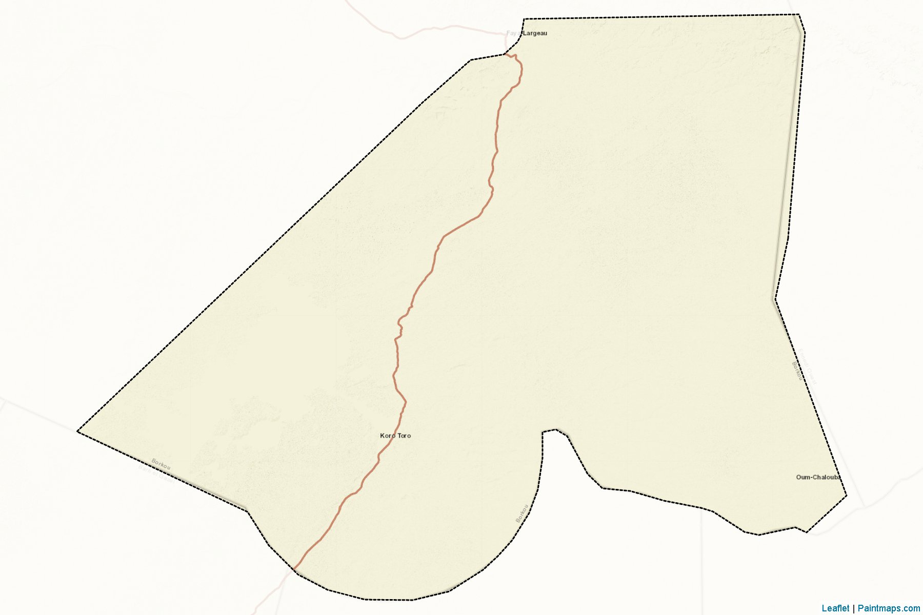 Muestras de recorte de mapas Borkou (Borkou)-2