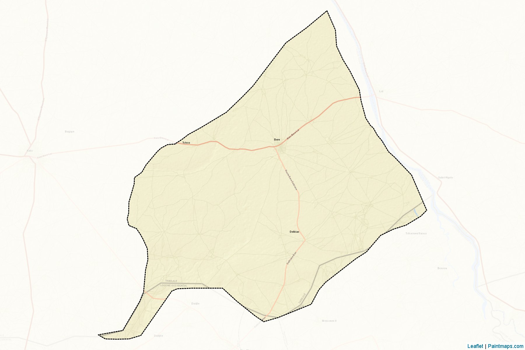 Tandjilé Centre (Tandjilé Region) Map Cropping Samples-2