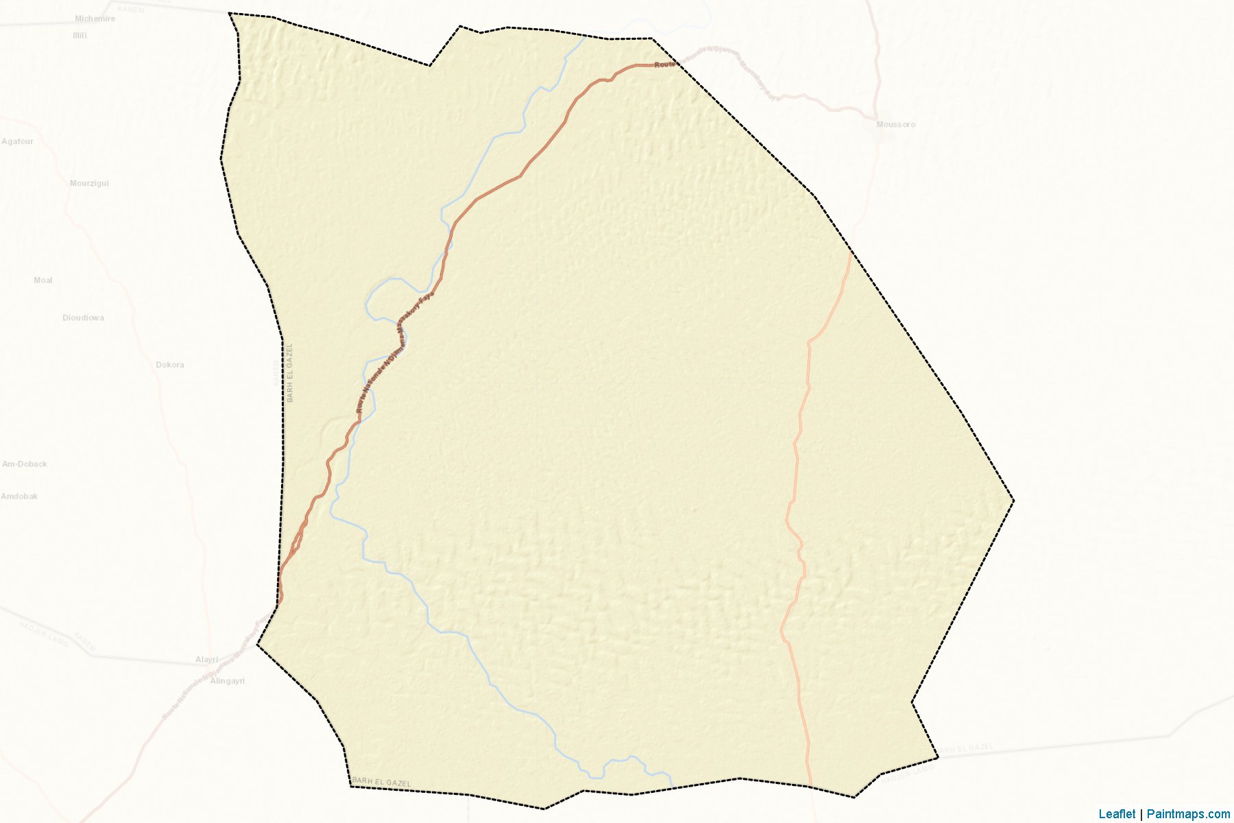 Muestras de recorte de mapas Barh-El-Gazel Ouest (Barh-El-Gazel)-2