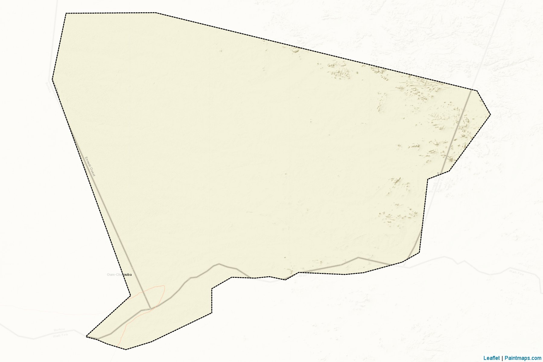 Muestras de recorte de mapas Mourtcha (Ennedi Ouest)-2