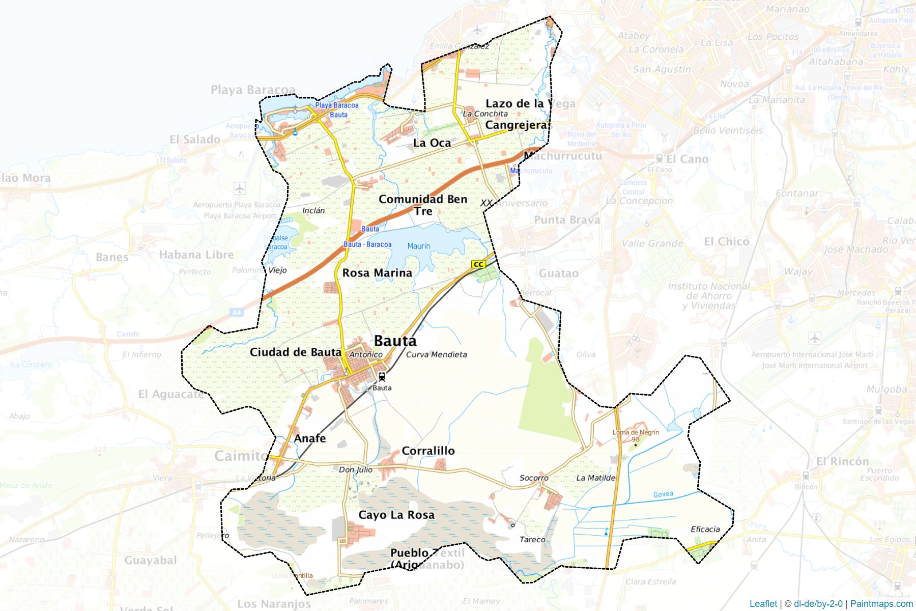 Muestras de recorte de mapas Bauta (Artemisa)-1