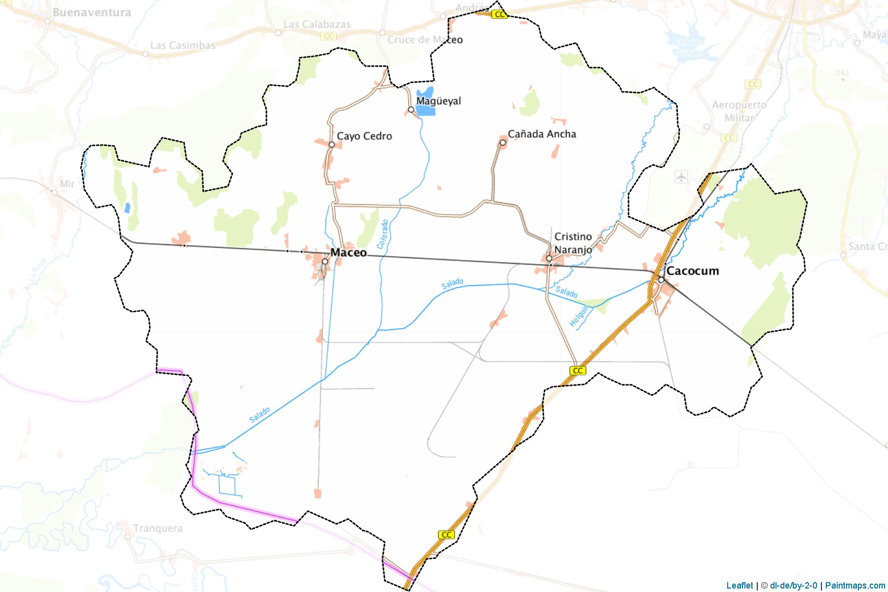 Muestras de recorte de mapas Cacocum (Holguin)-1