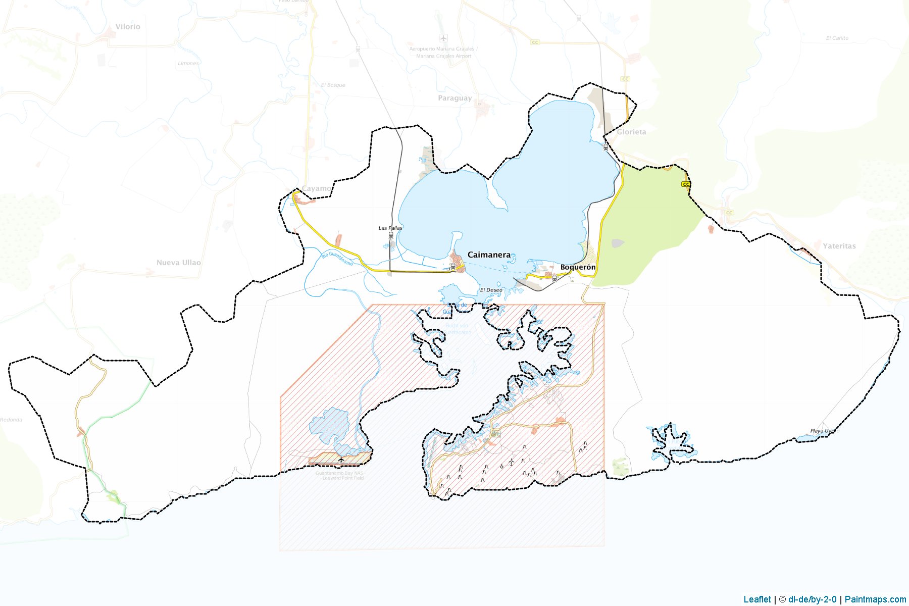 Caimanera (Guantánamo ili) Haritası Örnekleri-1