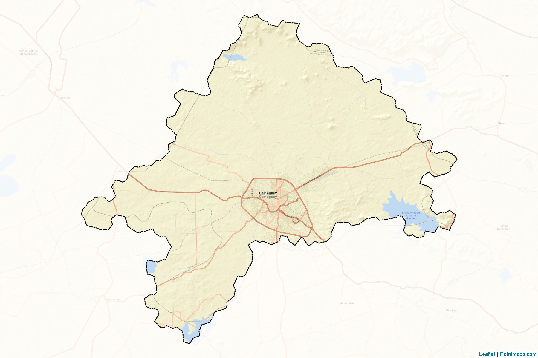 Muestras de recorte de mapas Camaguey (Camagüey)-2