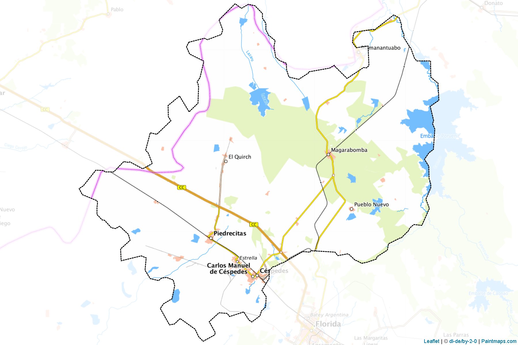 Muestras de recorte de mapas Carlos Manuel De Cespedes (Camagüey)-1