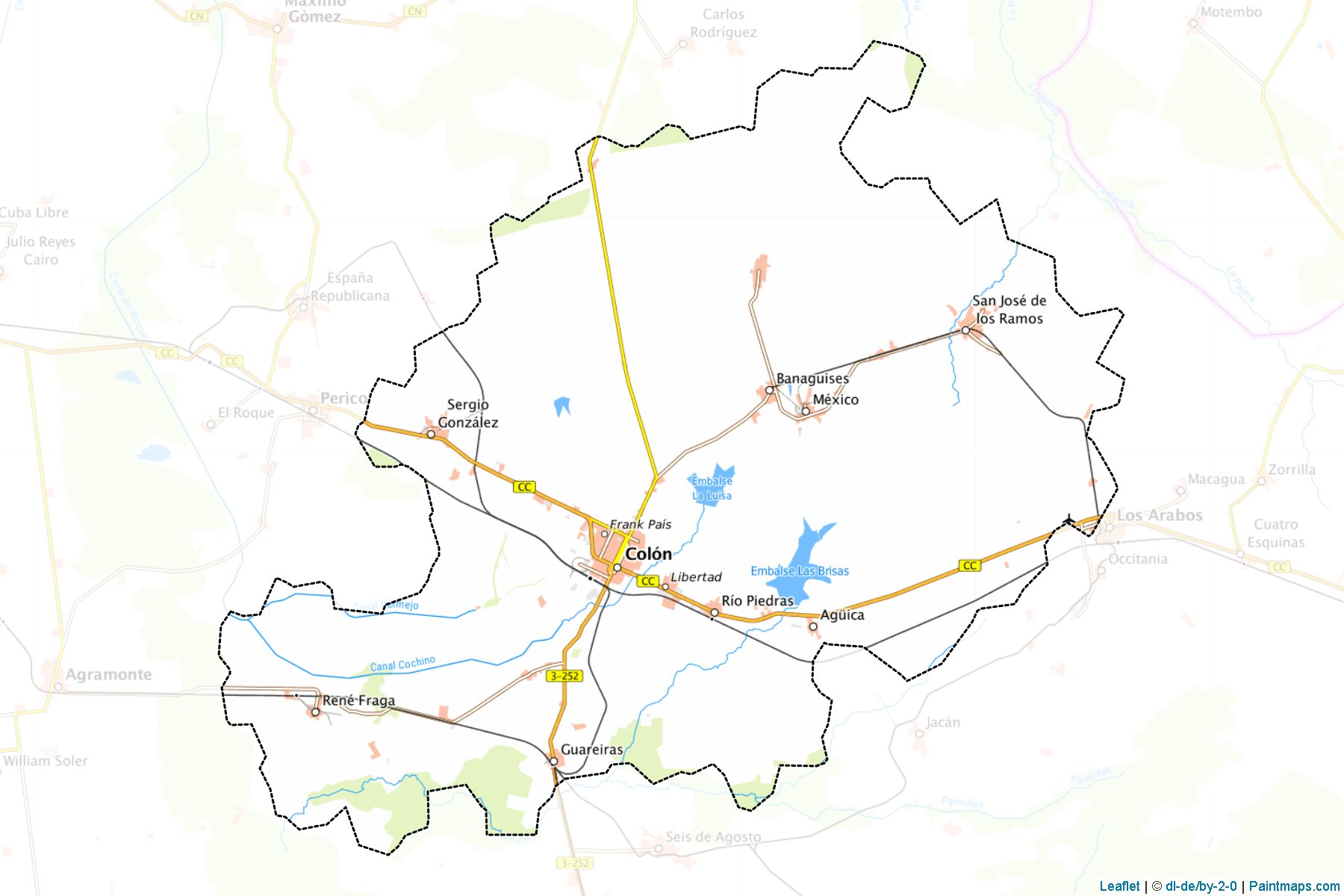 Muestras de recorte de mapas Colon (Matanzas)-1