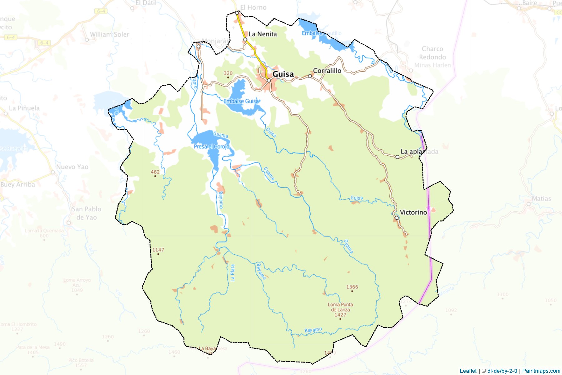 Muestras de recorte de mapas Guisa (Granma)-1