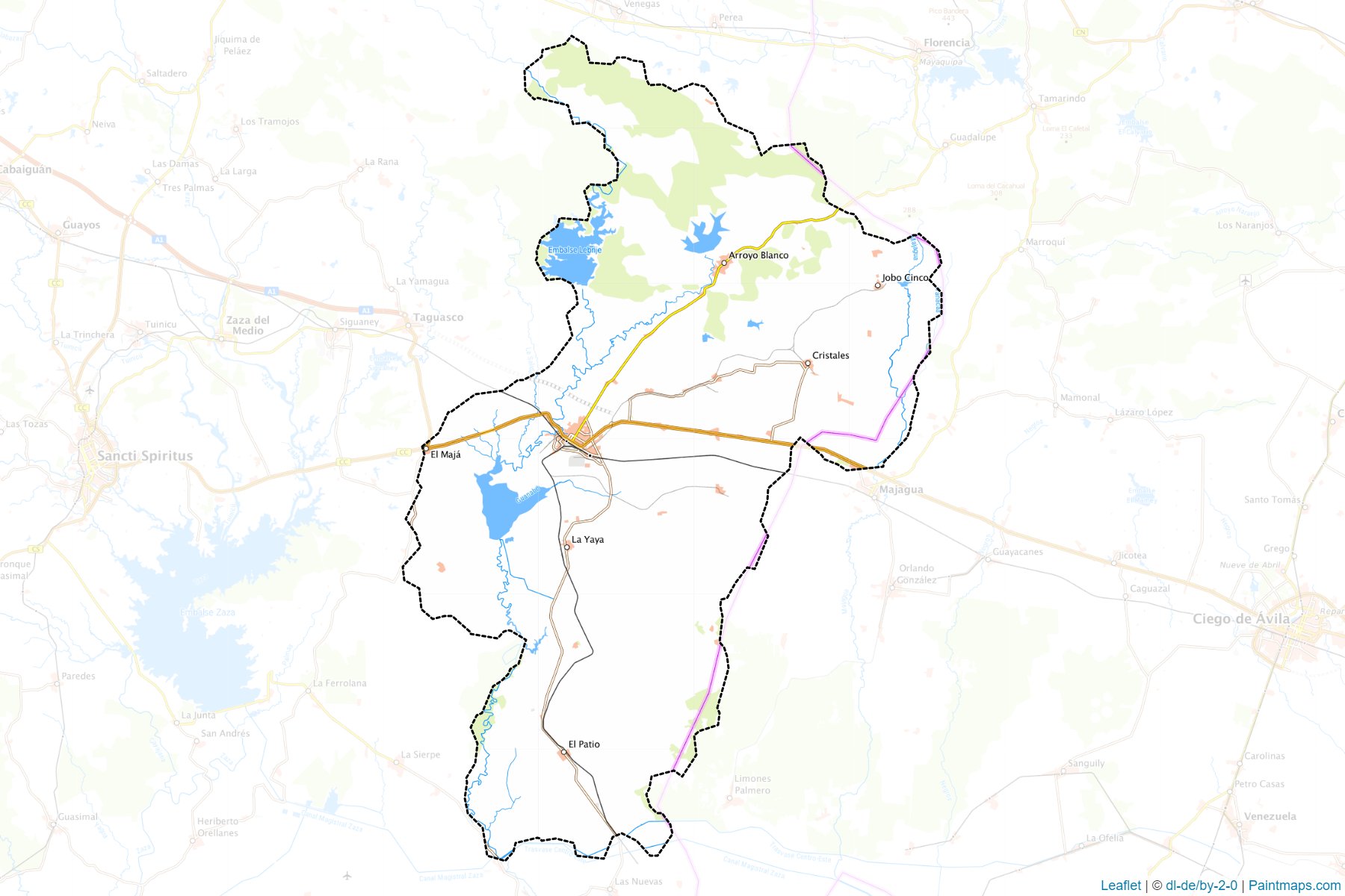 Muestras de recorte de mapas Jatibonico (Sancti Spiritus)-1