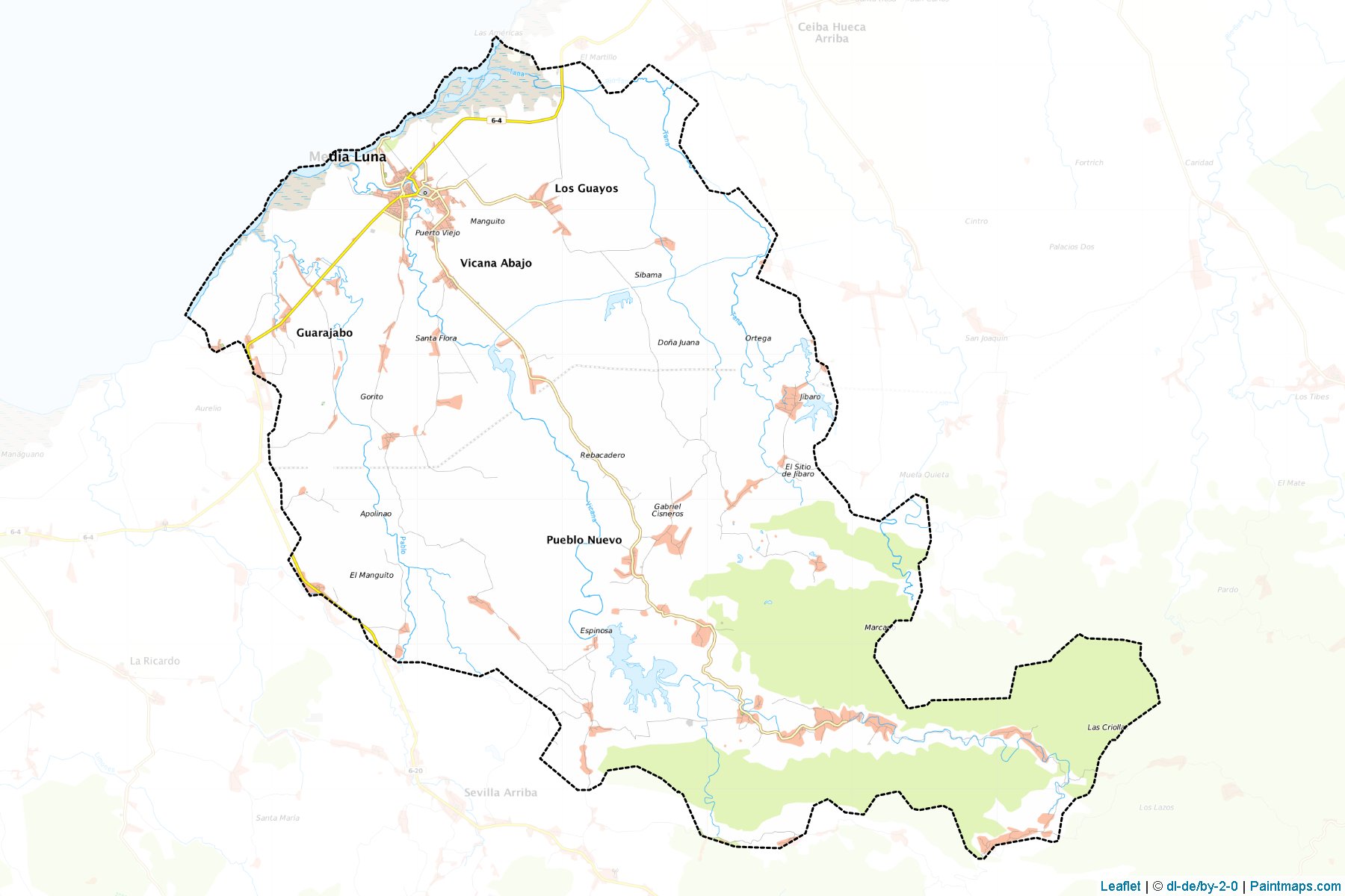 Muestras de recorte de mapas Media Luna (Granma)-1