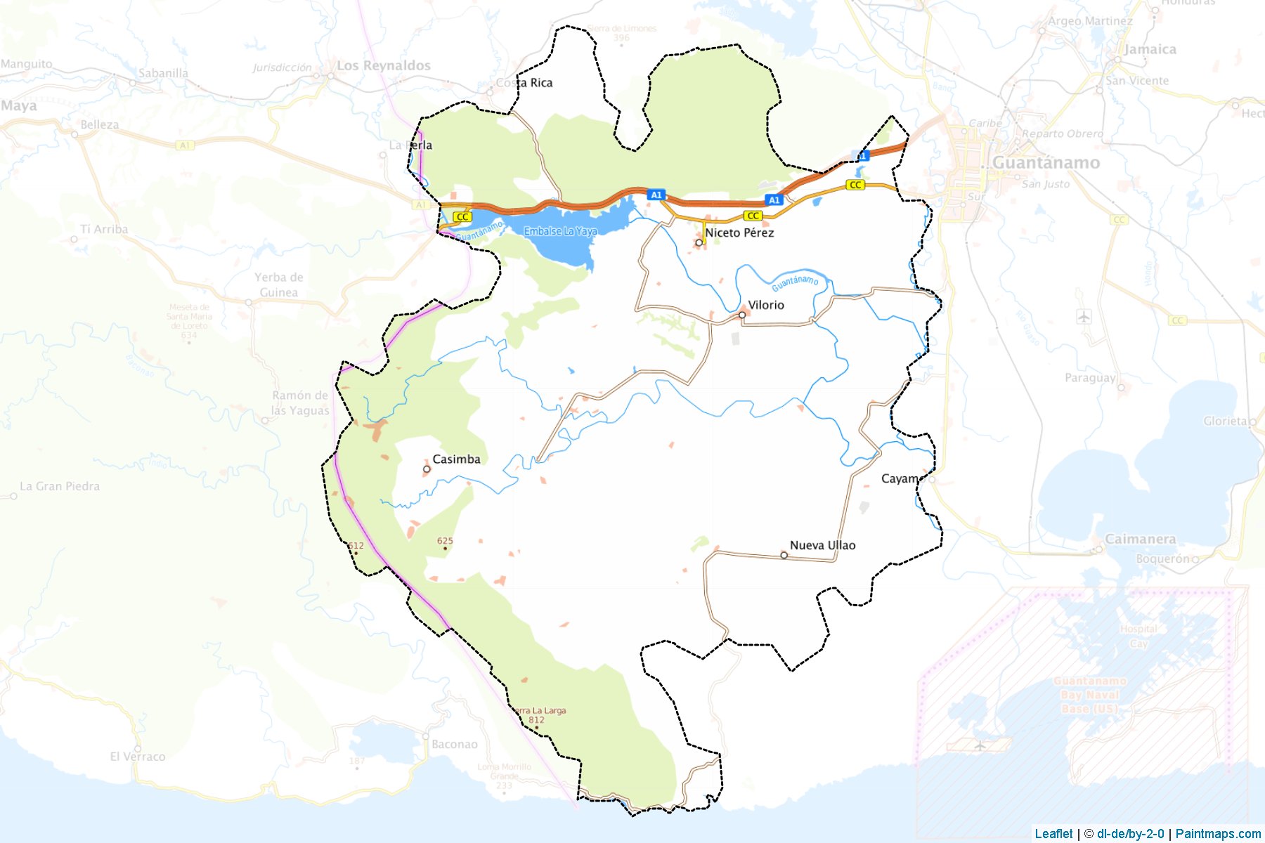 Muestras de recorte de mapas Niceto Perez (Guantanamo)-1