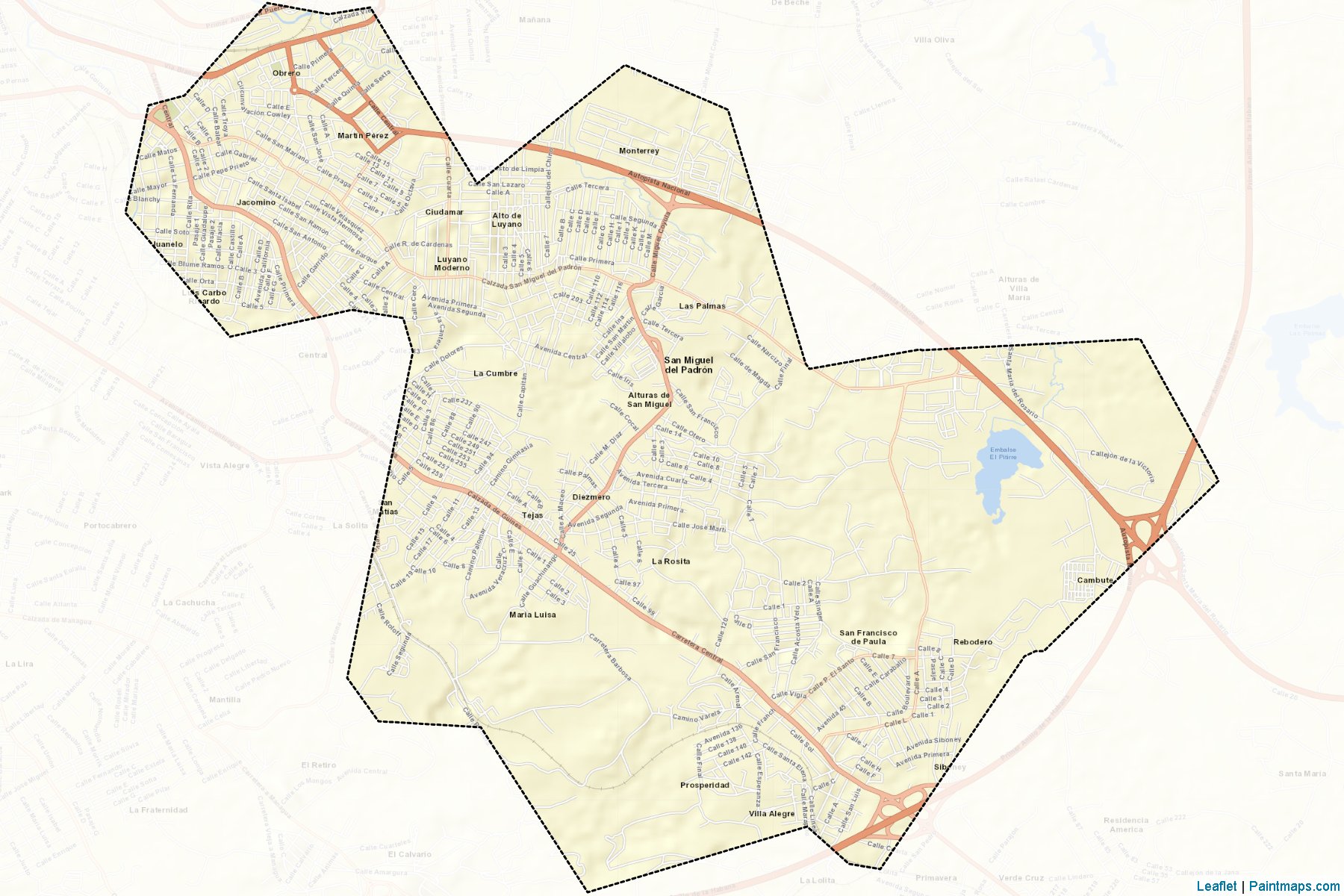 San Miguel Del Padron (La Habana) Map Cropping Samples-2