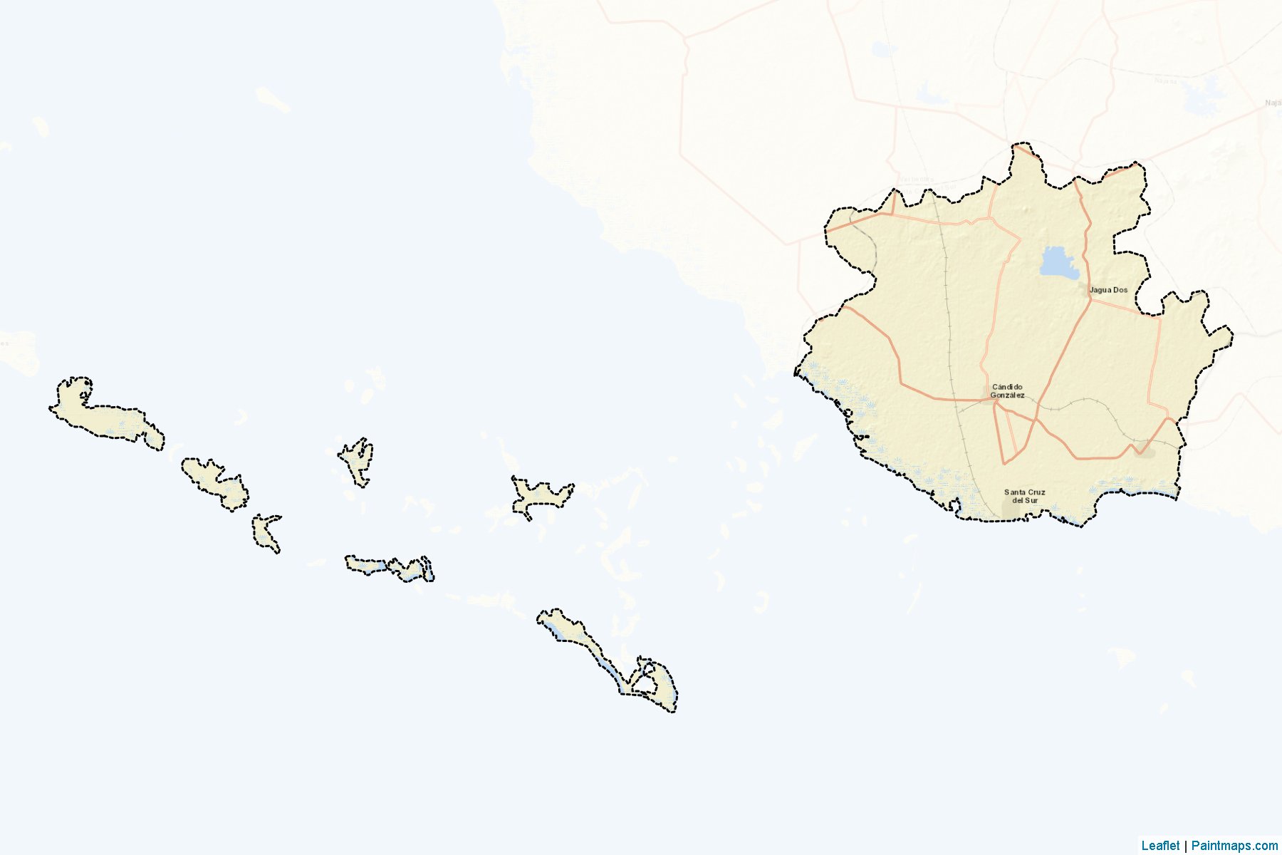 Muestras de recorte de mapas Santa Cruz Del Sur (Camagüey)-2