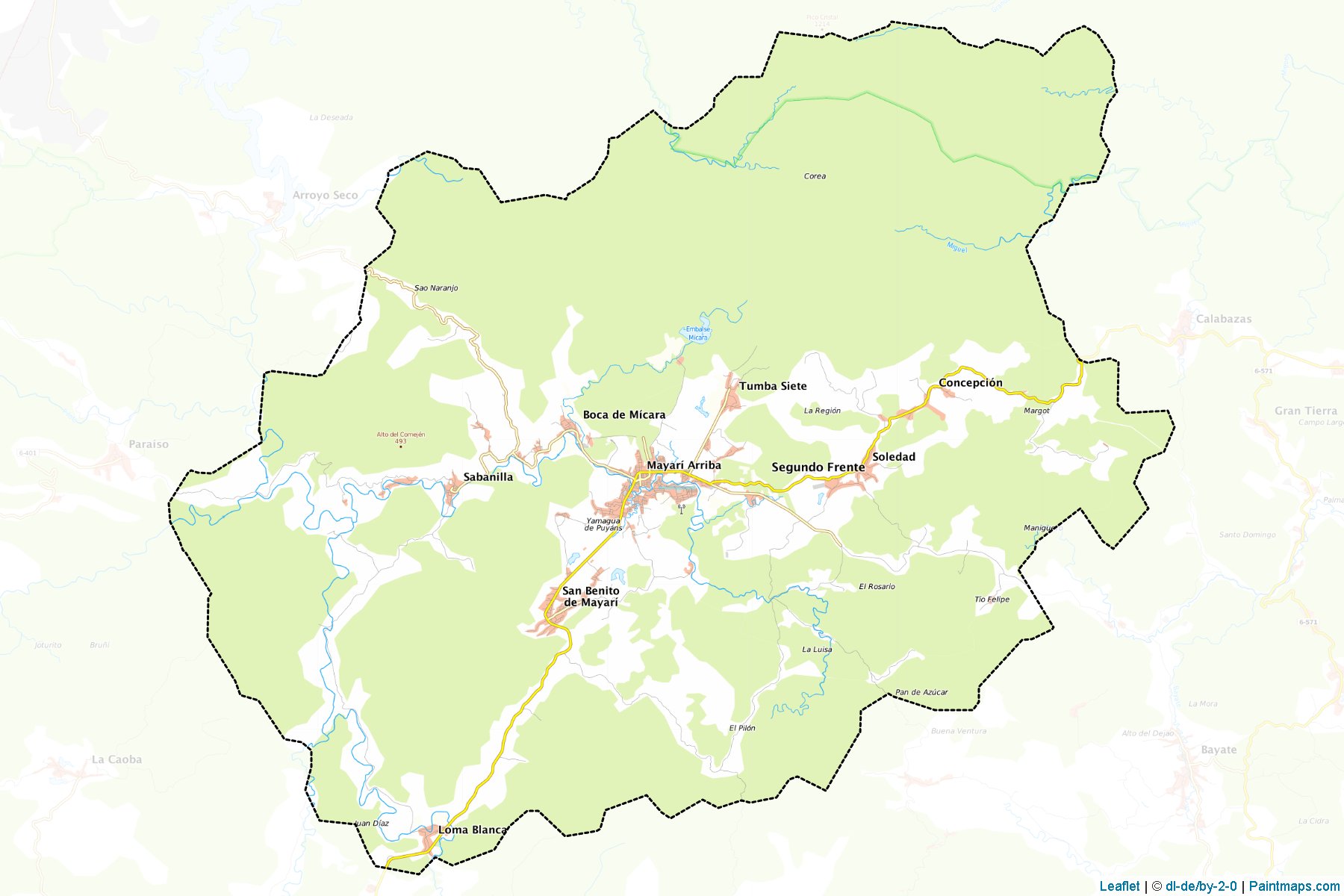 Muestras de recorte de mapas Segundo Frente (Santiago de Cuba)-1