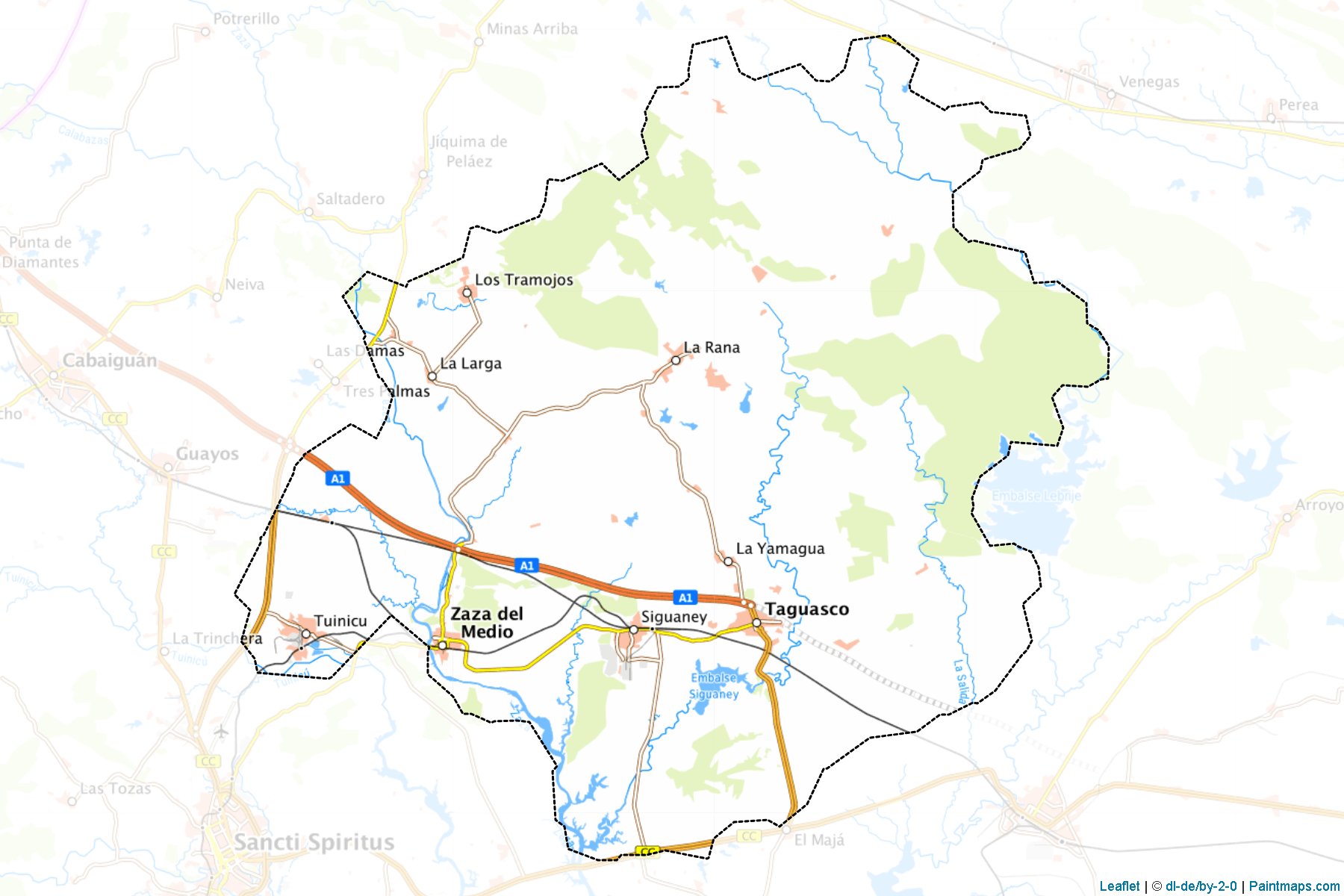 Muestras de recorte de mapas Taguasco (Sancti Spiritus)-1