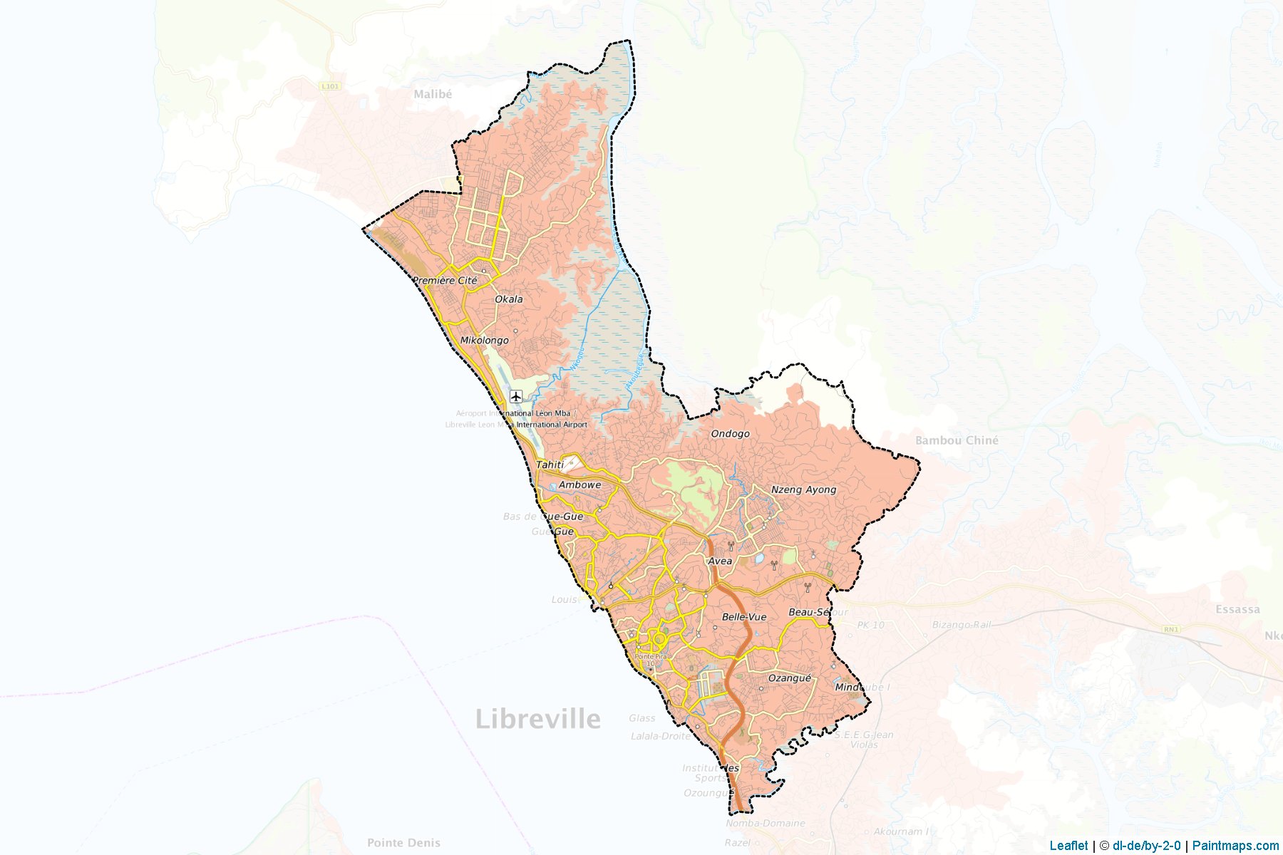 Komo-Mondah Department (Estuaire Province) Map Cropping Samples-1