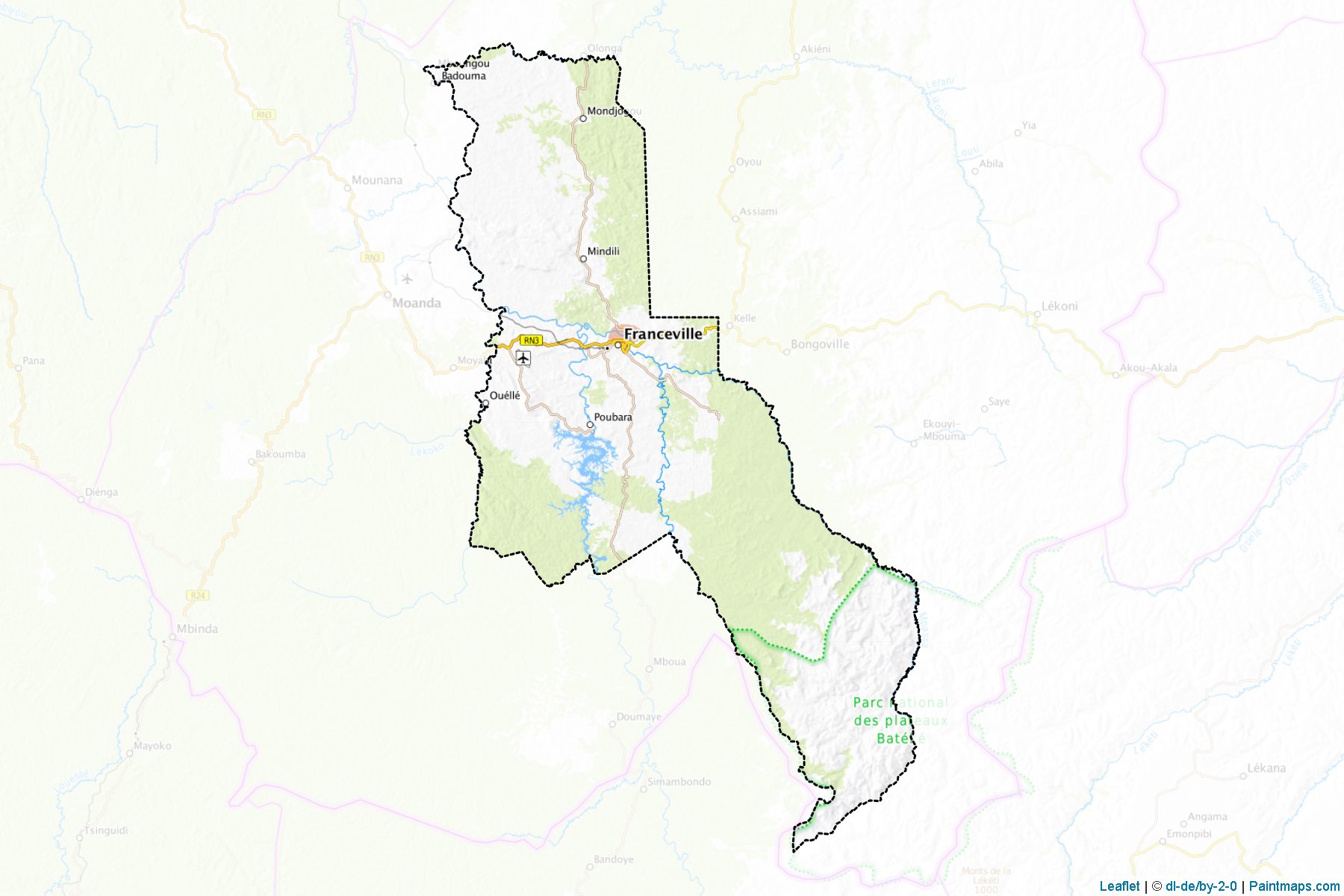 Muestras de recorte de mapas Mpassa (Haut-Ogooué)-1