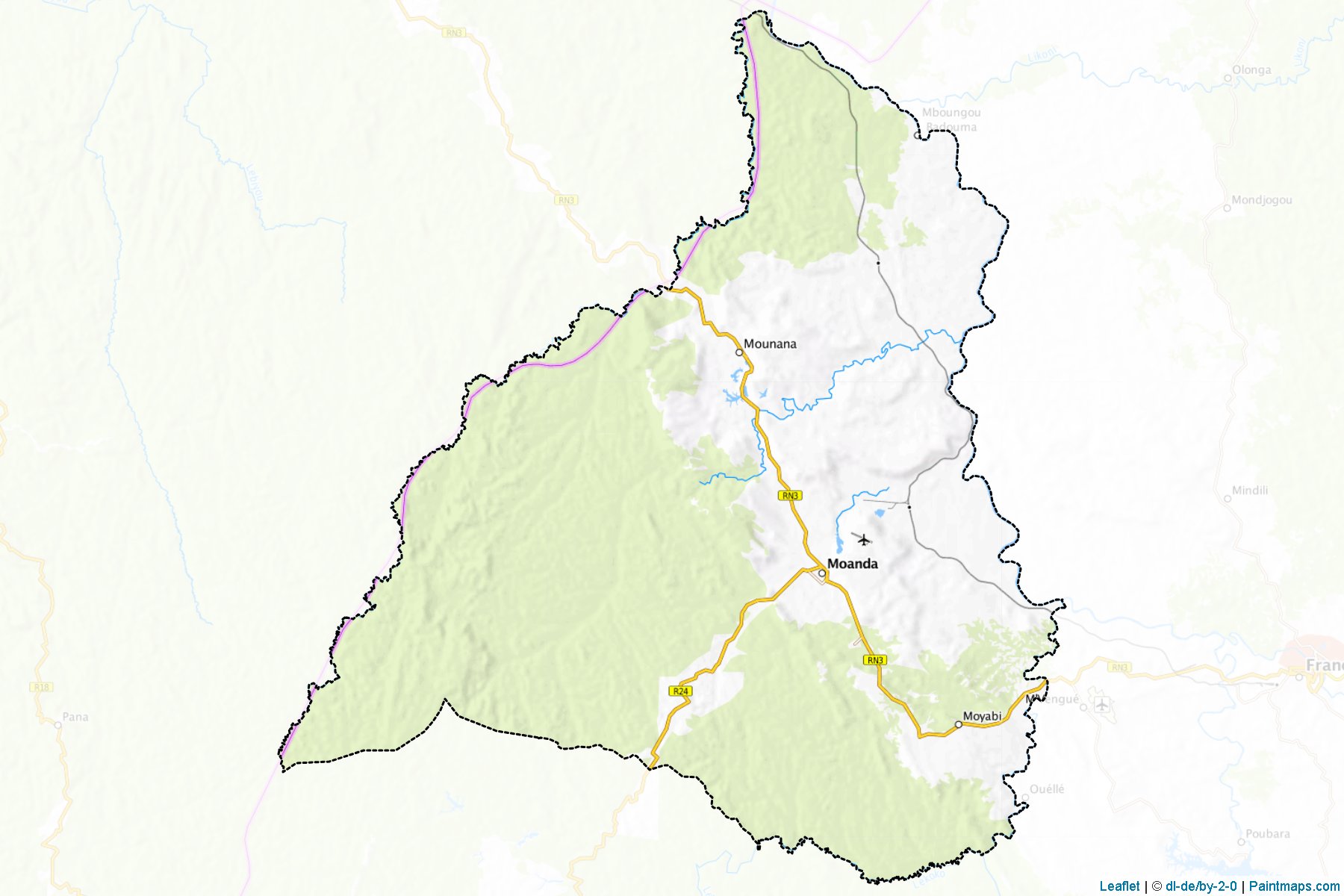 Lébombi-Léyou (Haut-Ogooué Province) Map Cropping Samples-1