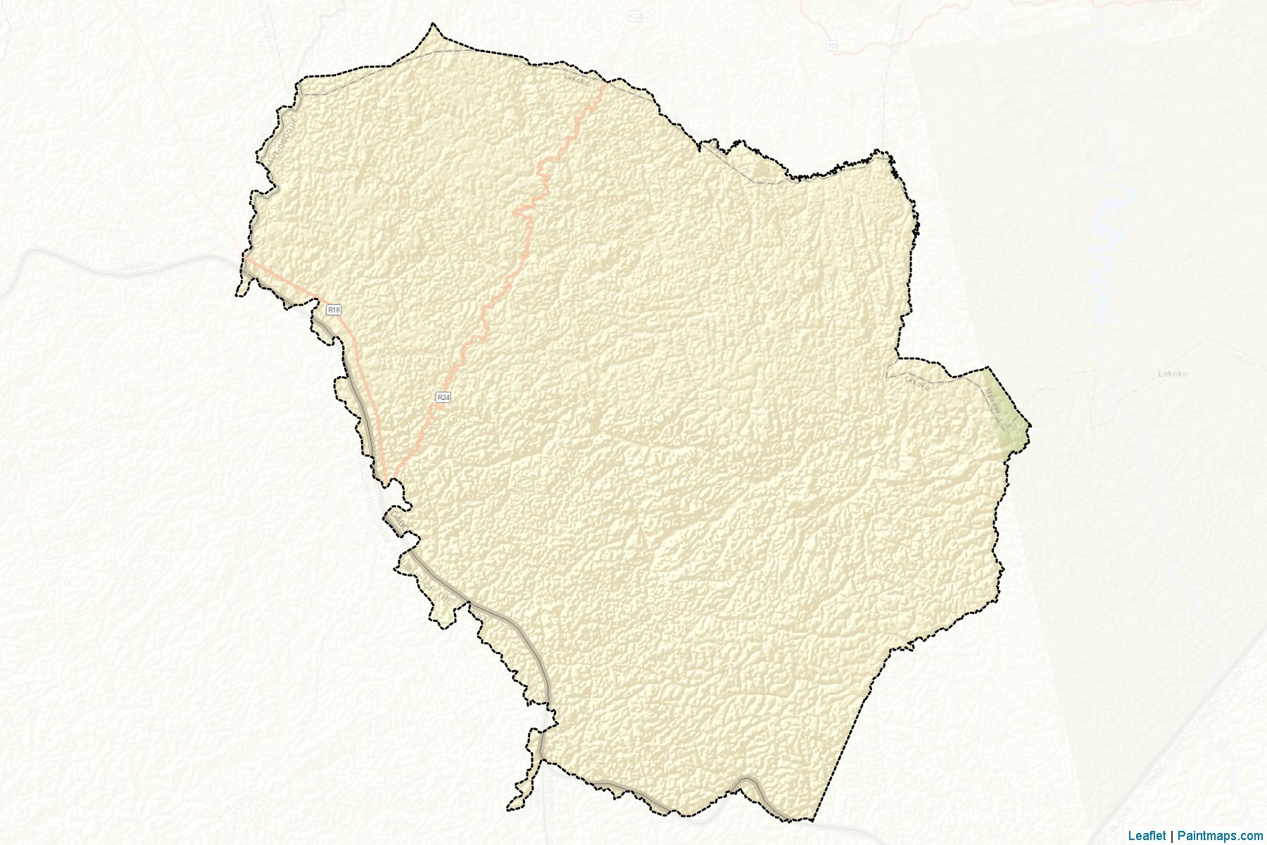 Muestras de recorte de mapas Lekoko (Haut-Ogooué)-2