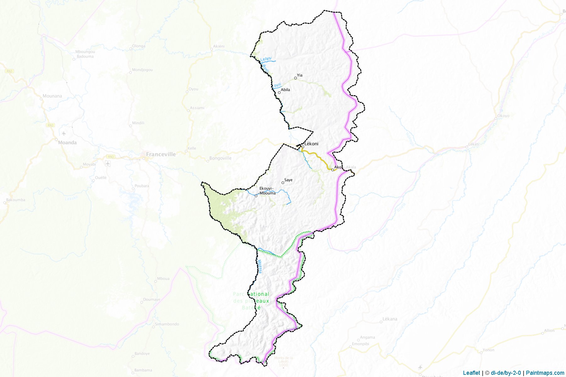 Plateaux (Haut-Ogooué Province) Map Cropping Samples-1