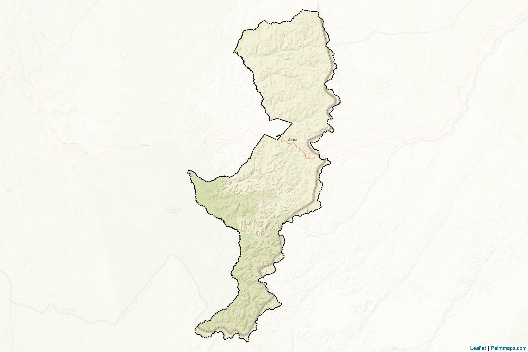 Plateaux (Haut-Ogooué Province) Map Cropping Samples-2