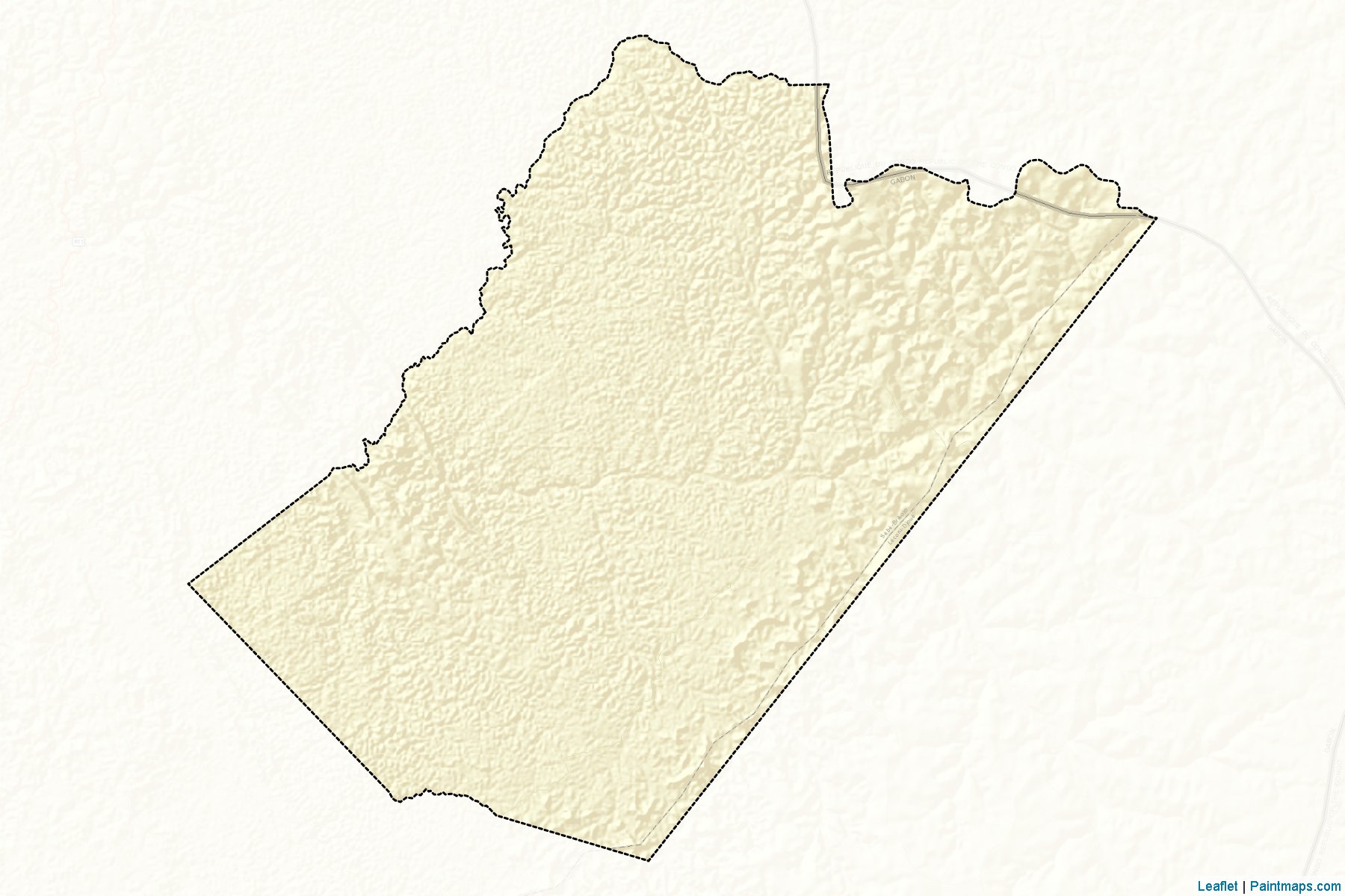 Sebe-Brikolo Department (Haut-Ogooué Province) Map Cropping Samples-2