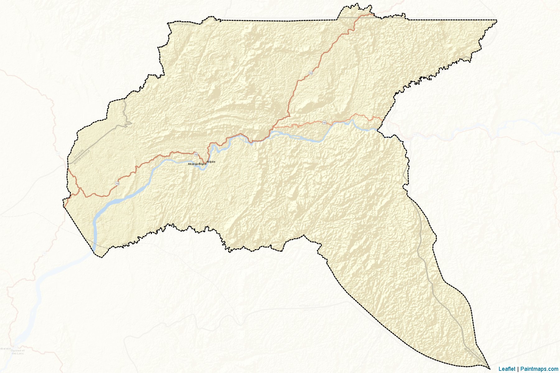 Muestras de recorte de mapas Abanga Bigne (Moyen-Ogooué)-2