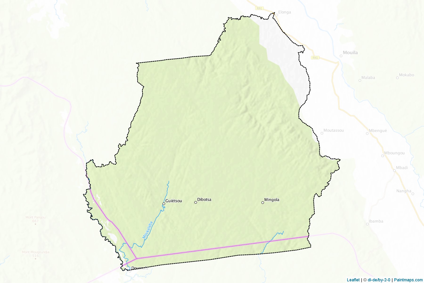 Muestras de recorte de mapas Mougalaba (Ngounié)-1