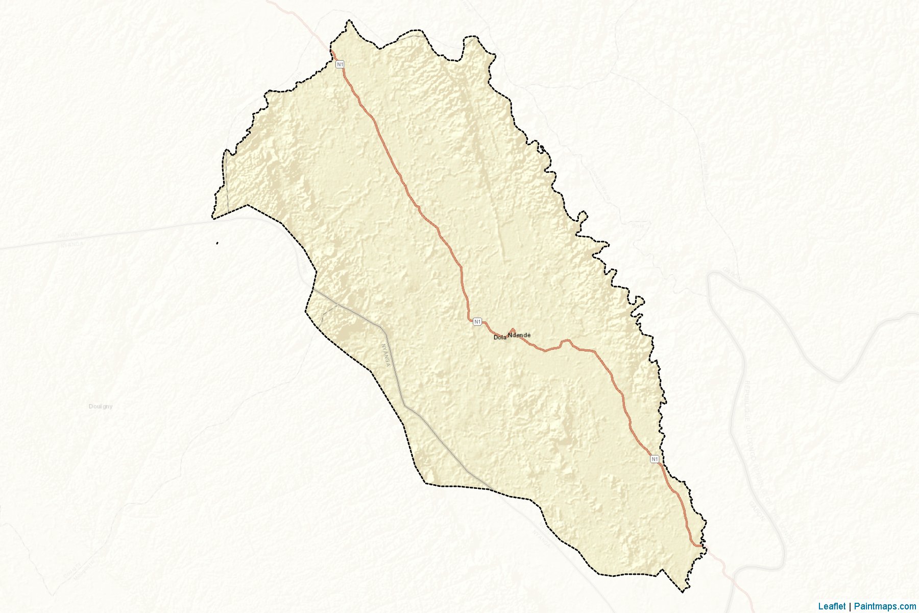 Muestras de recorte de mapas Dola (Ngounié)-2