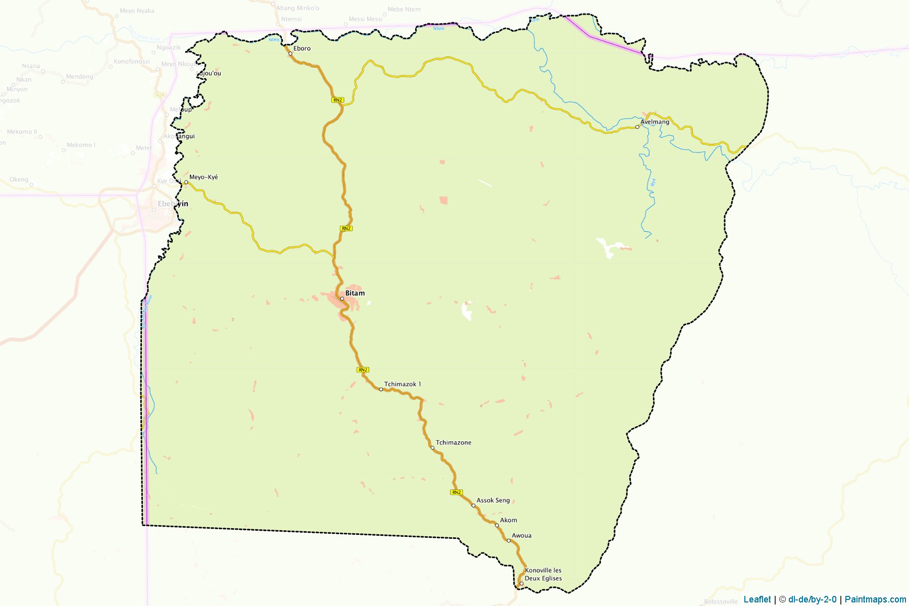 Ntem (Woleu-Ntem Province) Map Cropping Samples-1