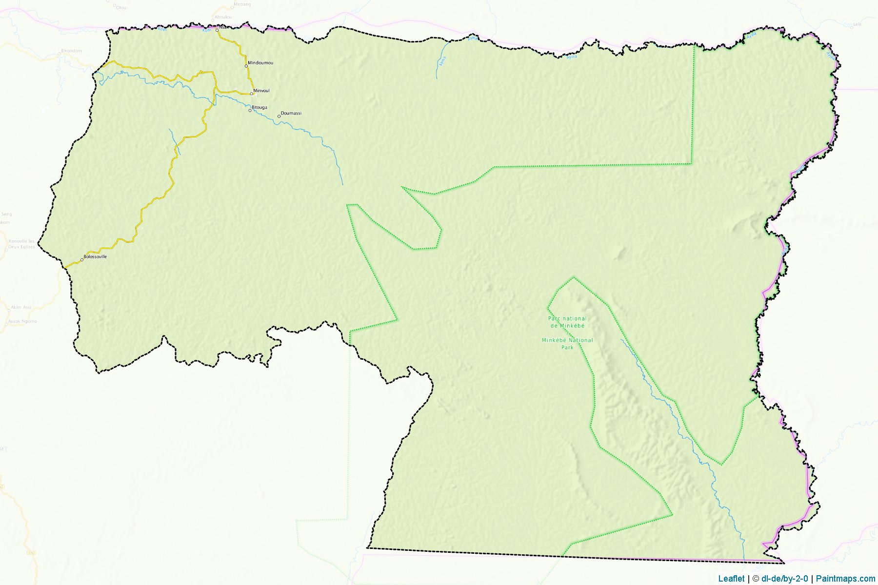 Haut-Ntem (Woleu-Ntem Province) Map Cropping Samples-1