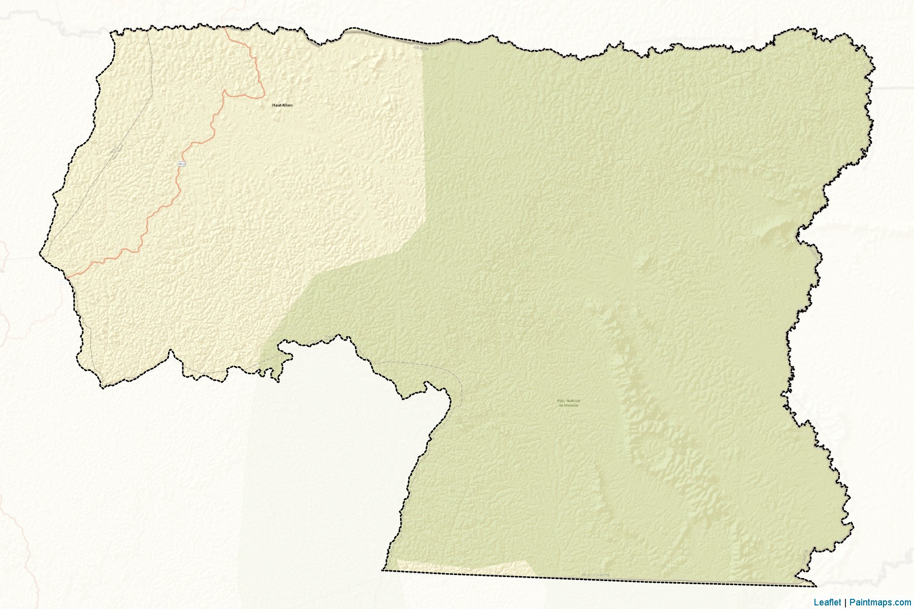 Haut-Ntem (Woleu-Ntem Province) Map Cropping Samples-2