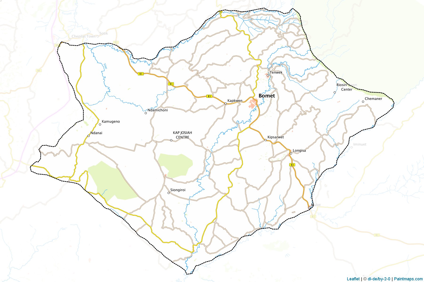 Muestras de recorte de mapas Bomet (Rift Valley)-1