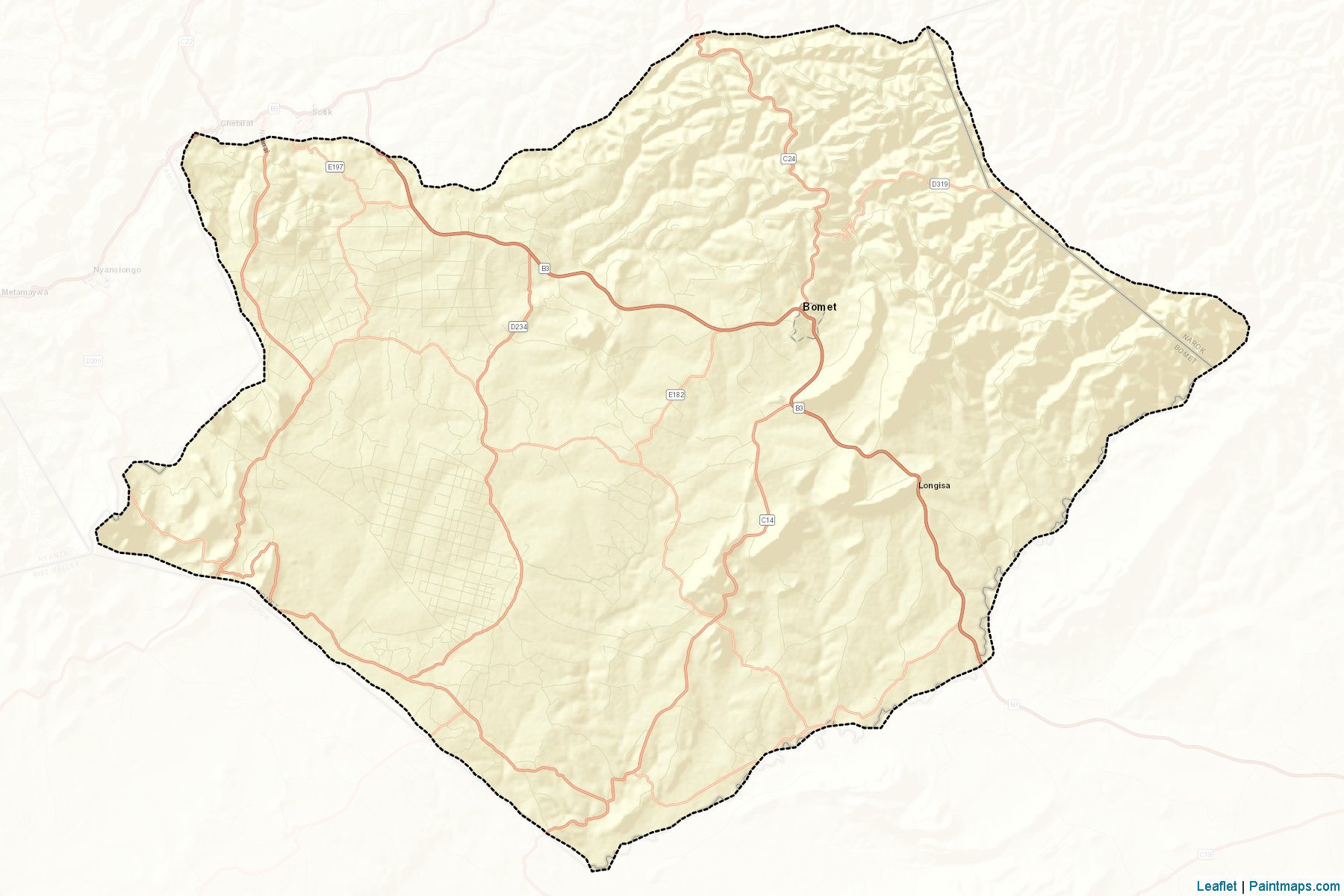 Muestras de recorte de mapas Bomet (Rift Valley)-2