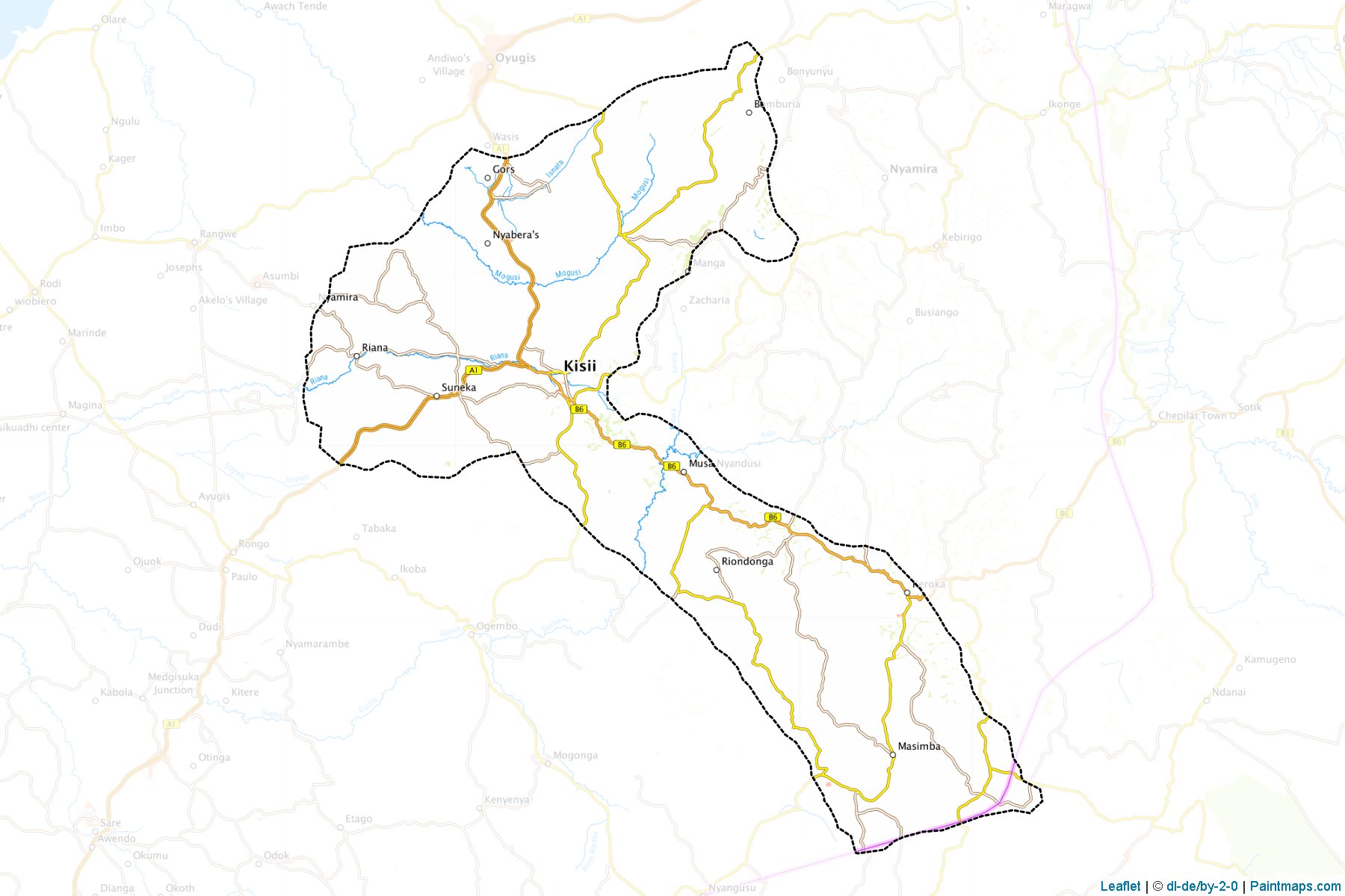 Kisii Central (Nyanza) Map Cropping Samples-1