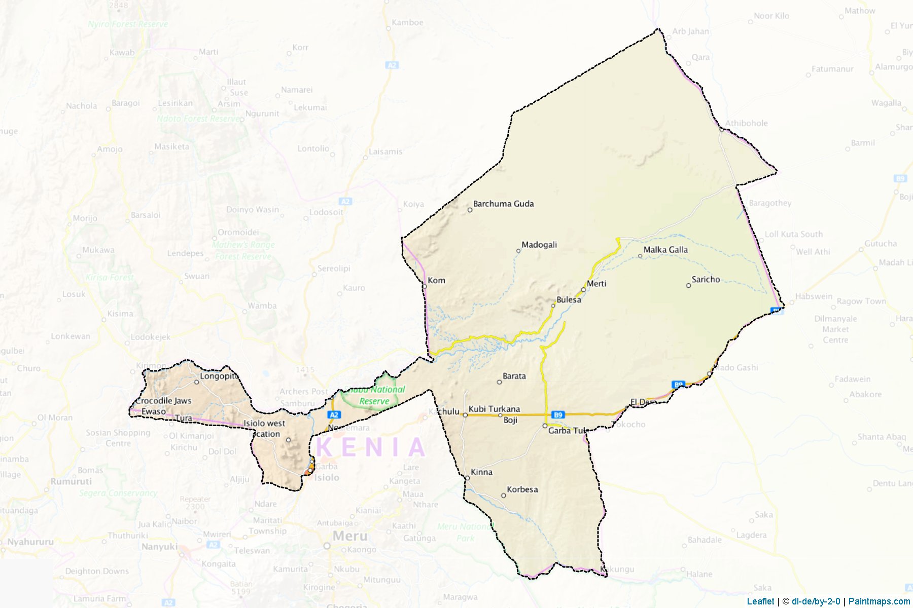 Isiolo (Eastern) Map Cropping Samples-1