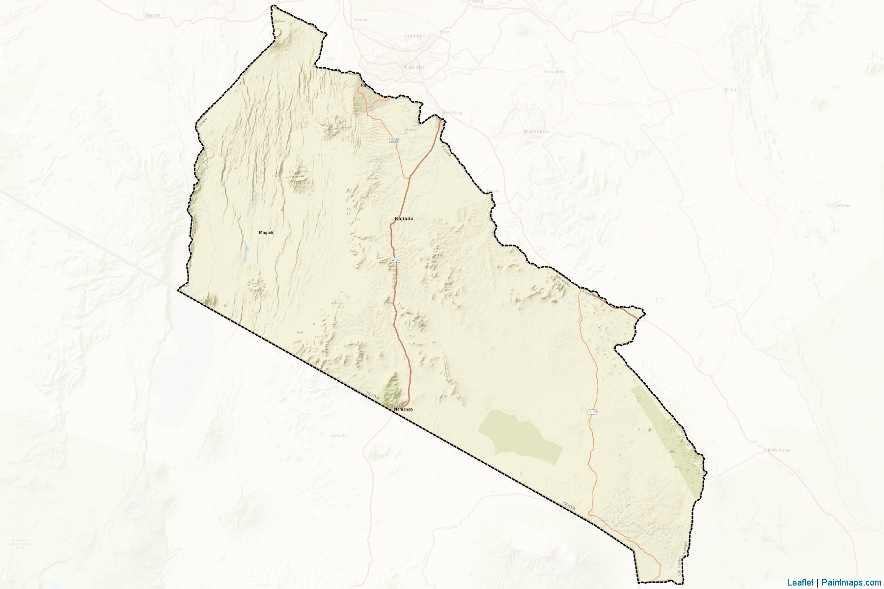 Kajiado (Rift Valley) Map Cropping Samples-2