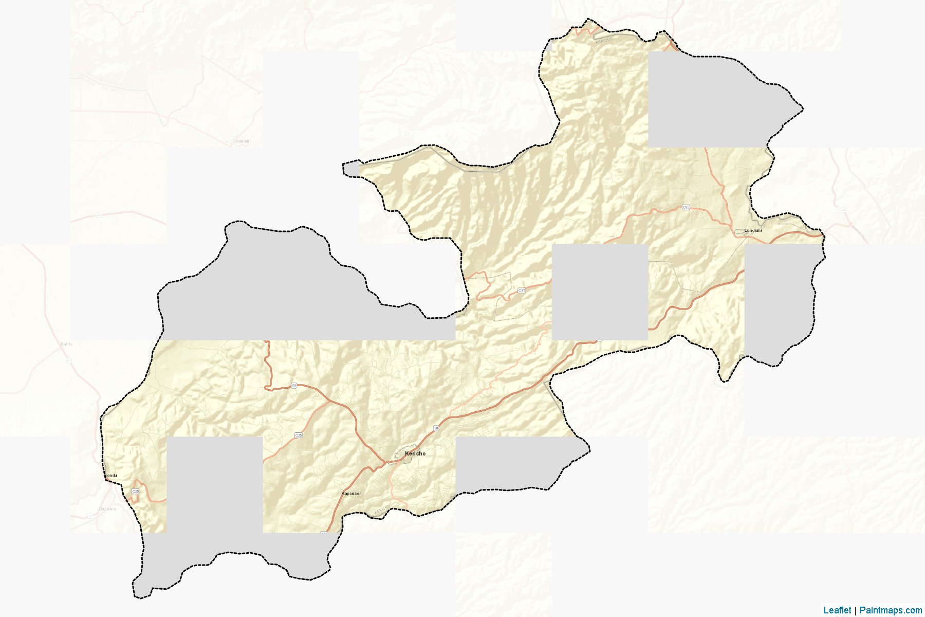 Kericho (Rift Valley) Map Cropping Samples-2