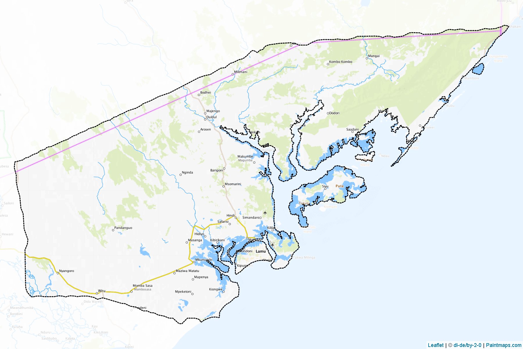 Lamu (Coast) Map Cropping Samples-1