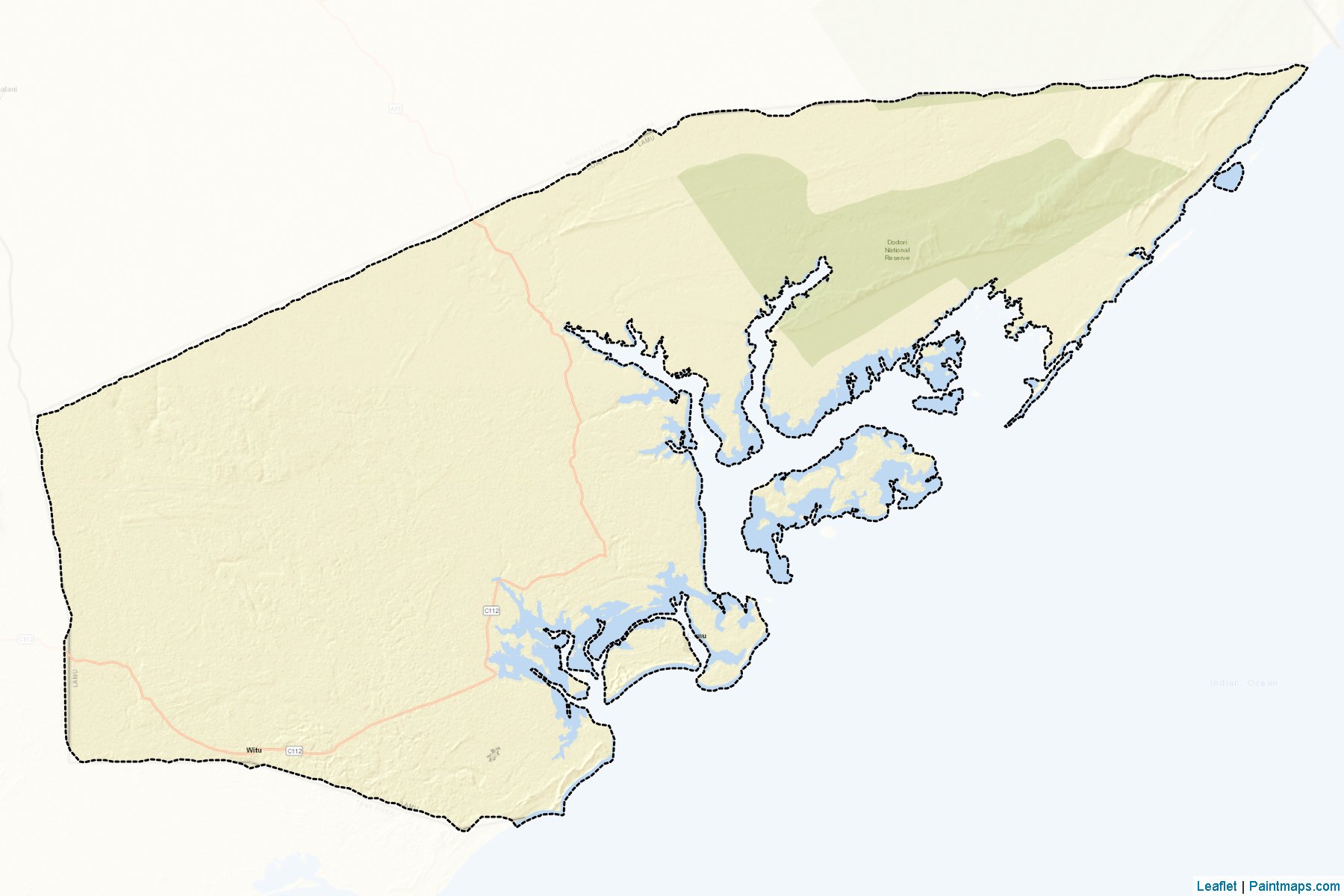 Lamu (Coast) Map Cropping Samples-2