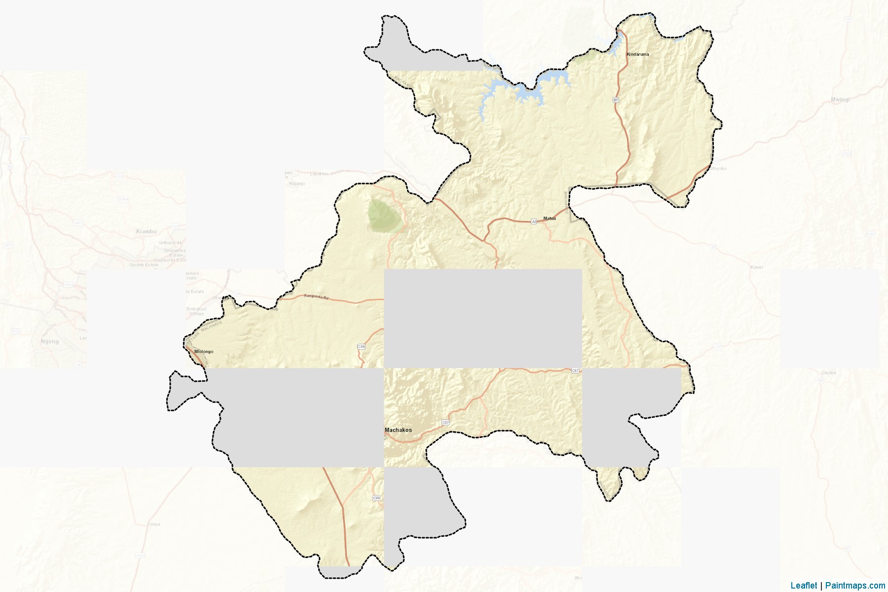 Machakos (Eastern) Map Cropping Samples-2