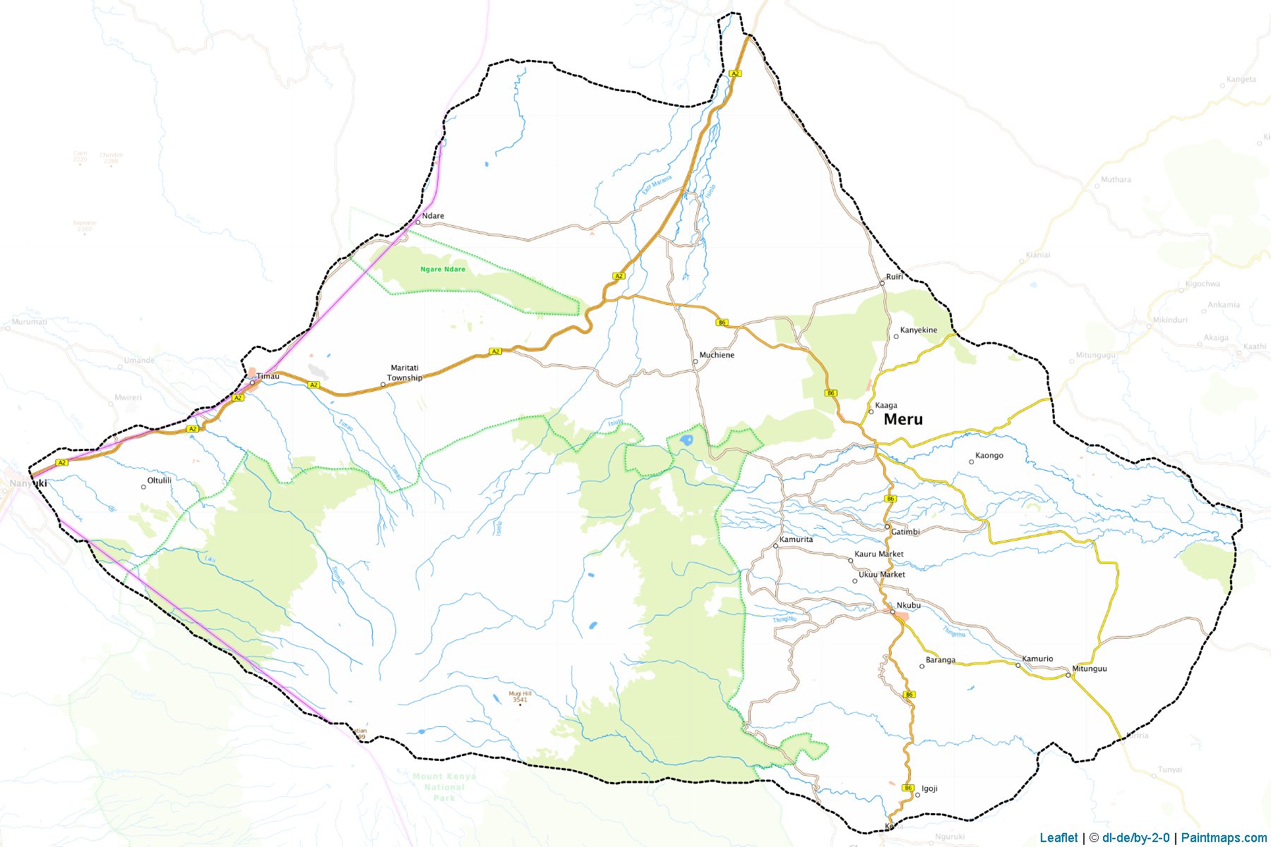 Muestras de recorte de mapas Meru Central (Eastern)-1