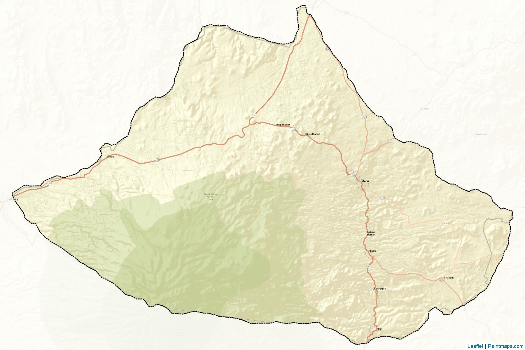 Muestras de recorte de mapas Meru Central (Eastern)-2