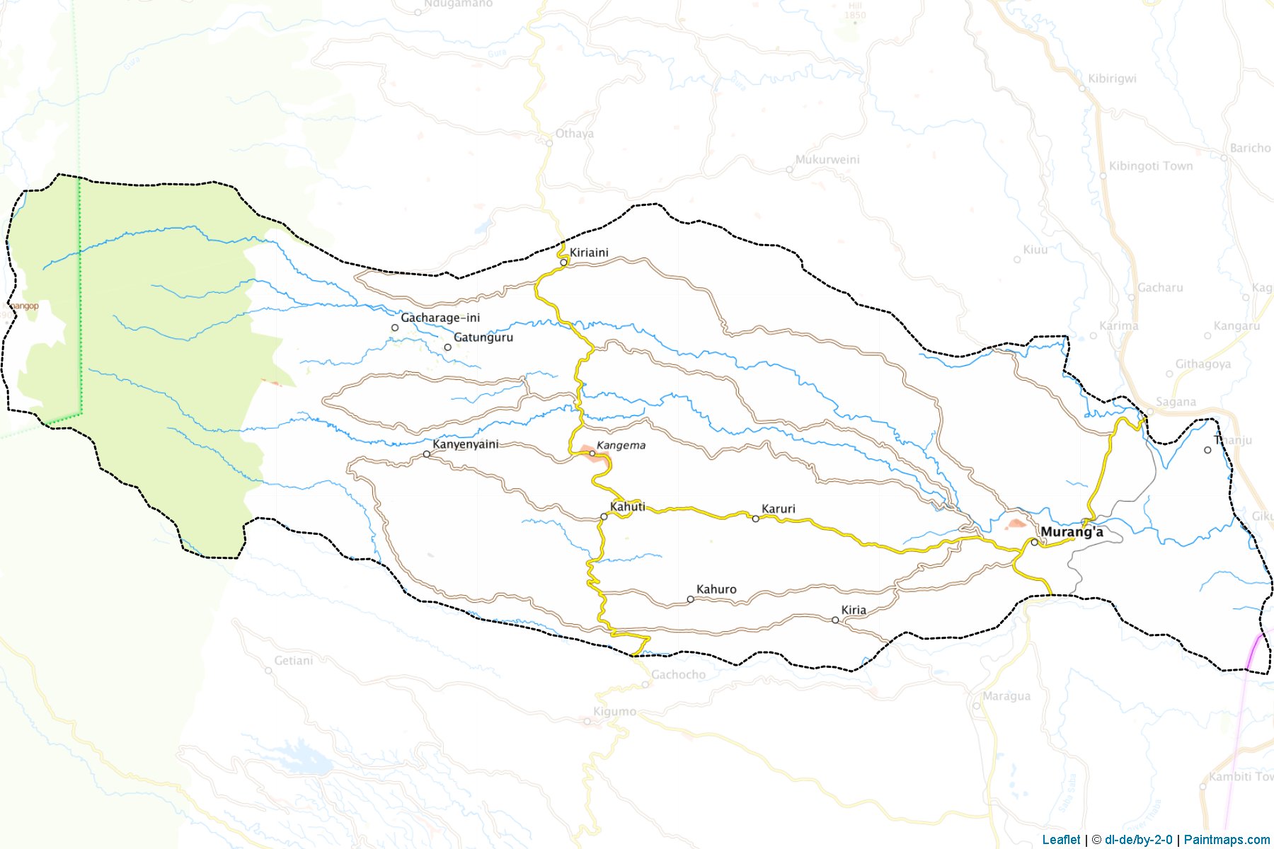 Murang'a (Central) Map Cropping Samples-1