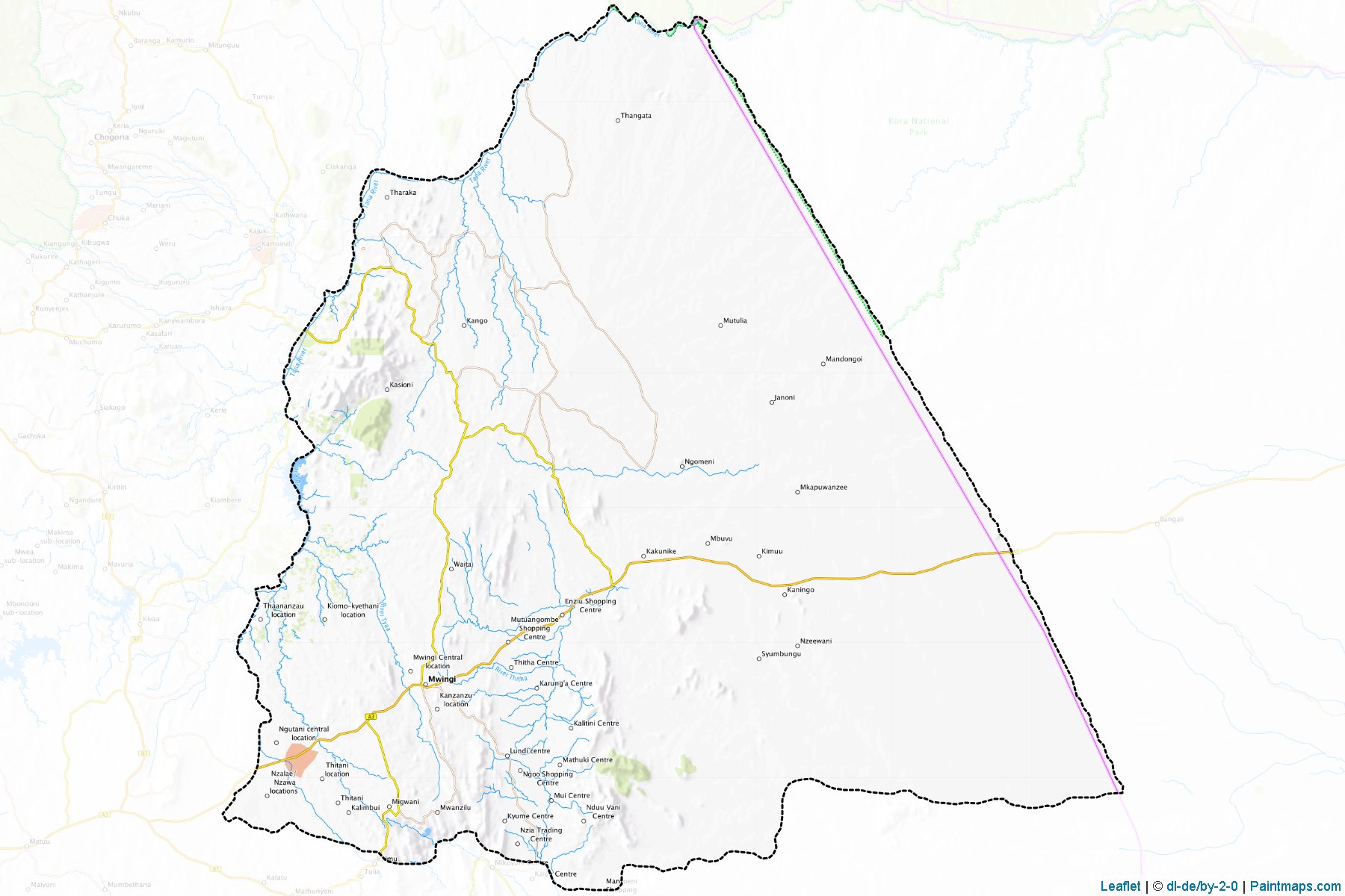 Muestras de recorte de mapas Mwingi (Eastern)-1