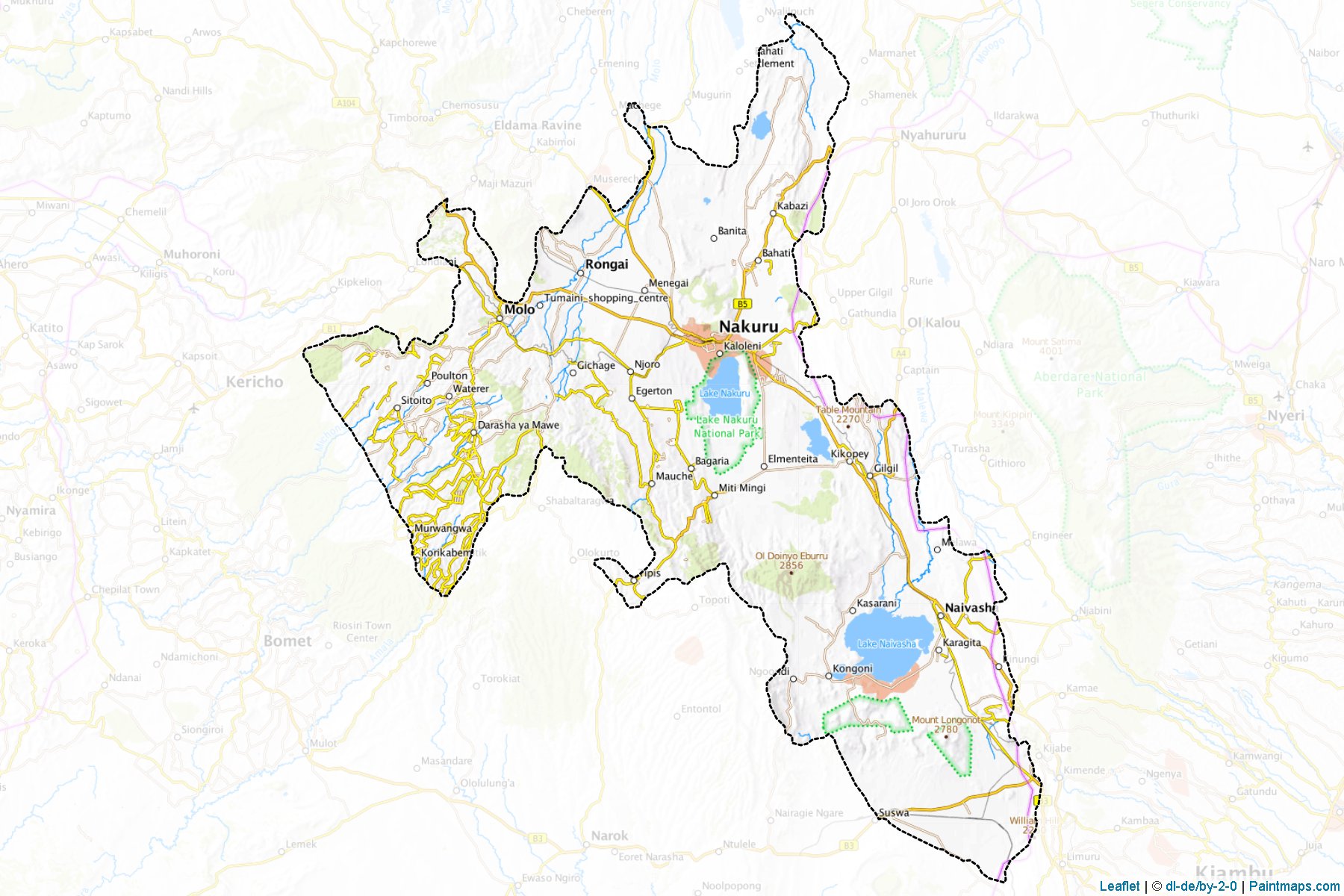 Nakuru (Rift Valley) Map Cropping Samples-1